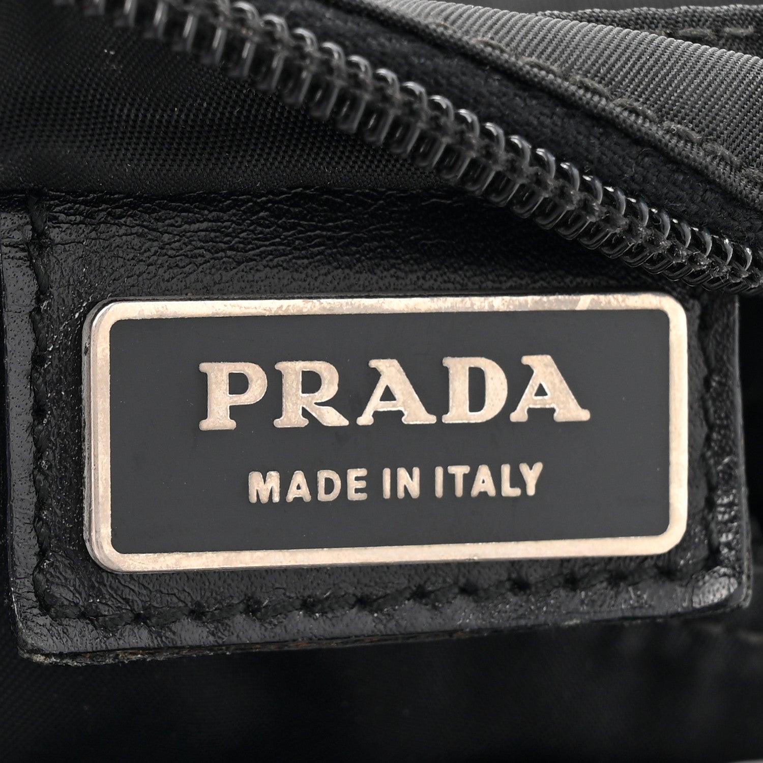 Prada Tessuto Nylon Saffiano Flat Messenger Bag Black 6 of 11
