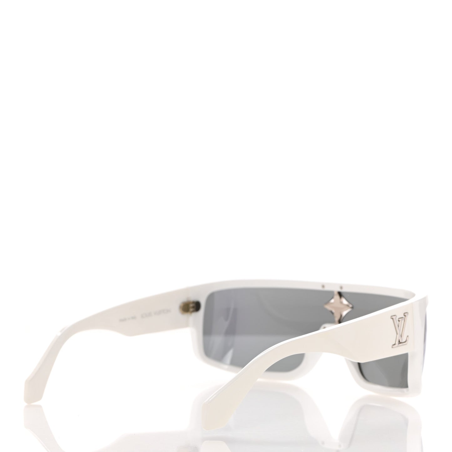 Acetate Crystal Cyclone Sport Mask Sunglasses Z1742U Ash Silver