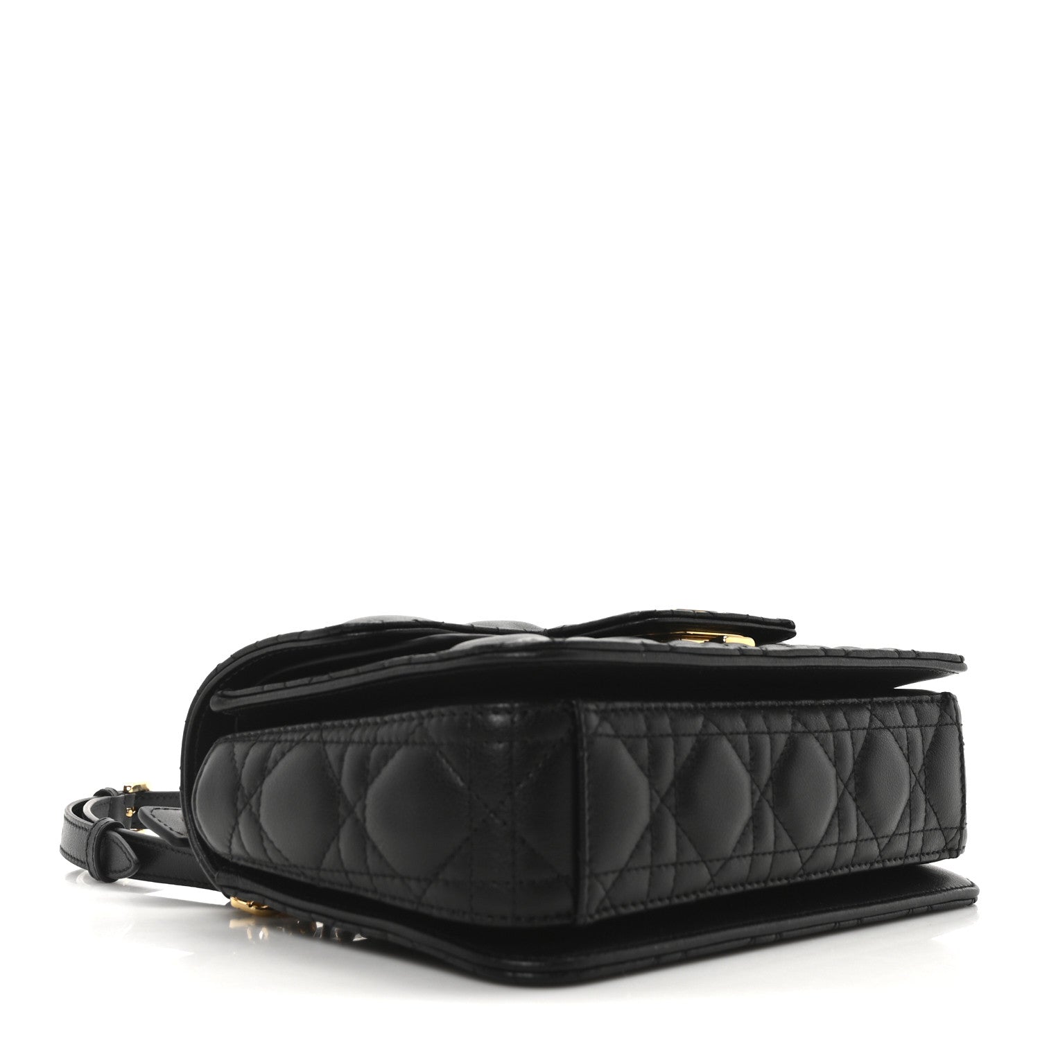 Christian Dior Calfskin Cannage Small Dior Jolie Top Handle Black 4 of 11