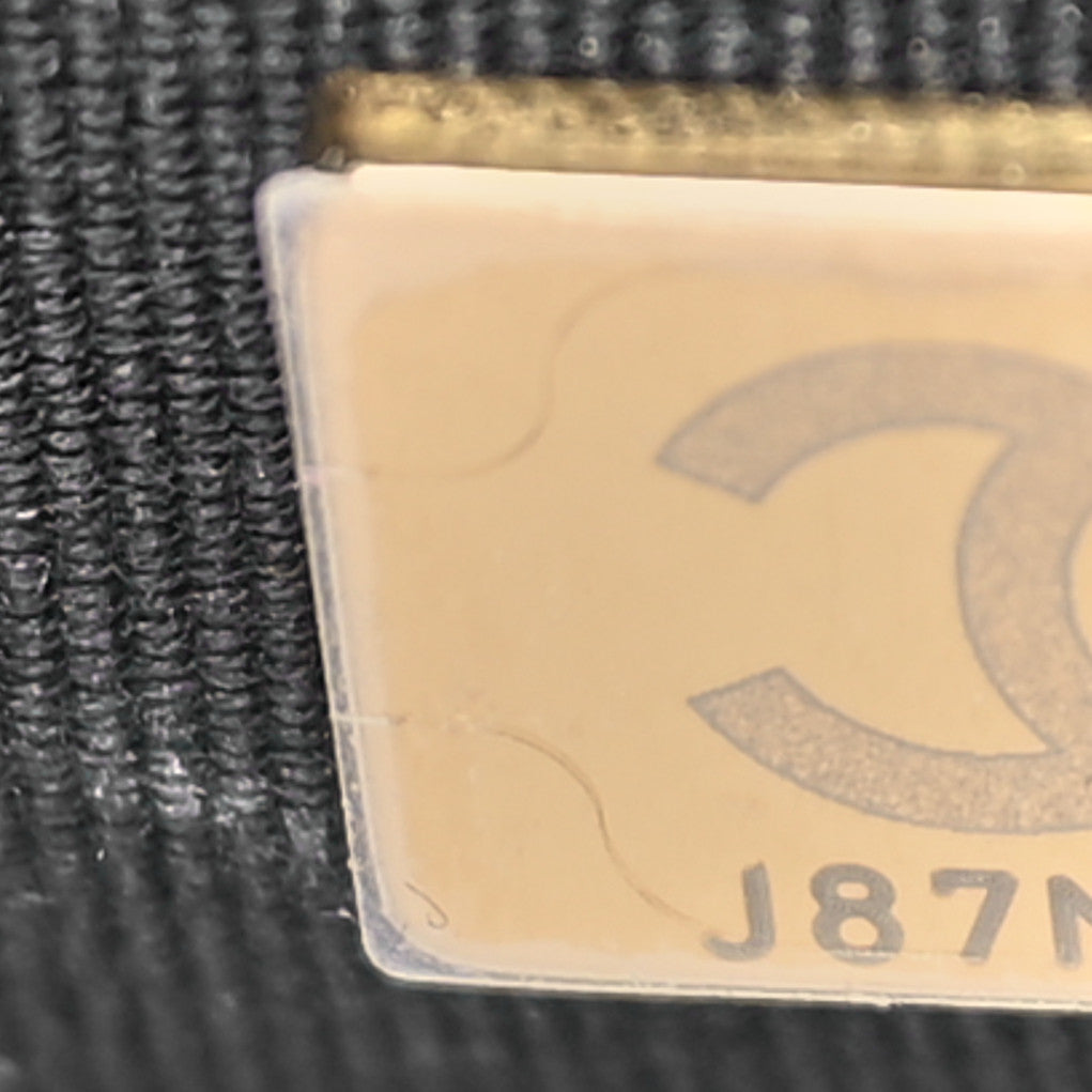 Chanel Velvet Quilted Double Frame Flap Black 7 of 10