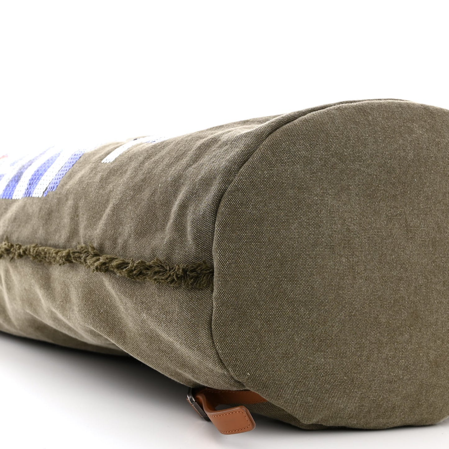Canvas Sequins Cubano Trip Backpack Khaki