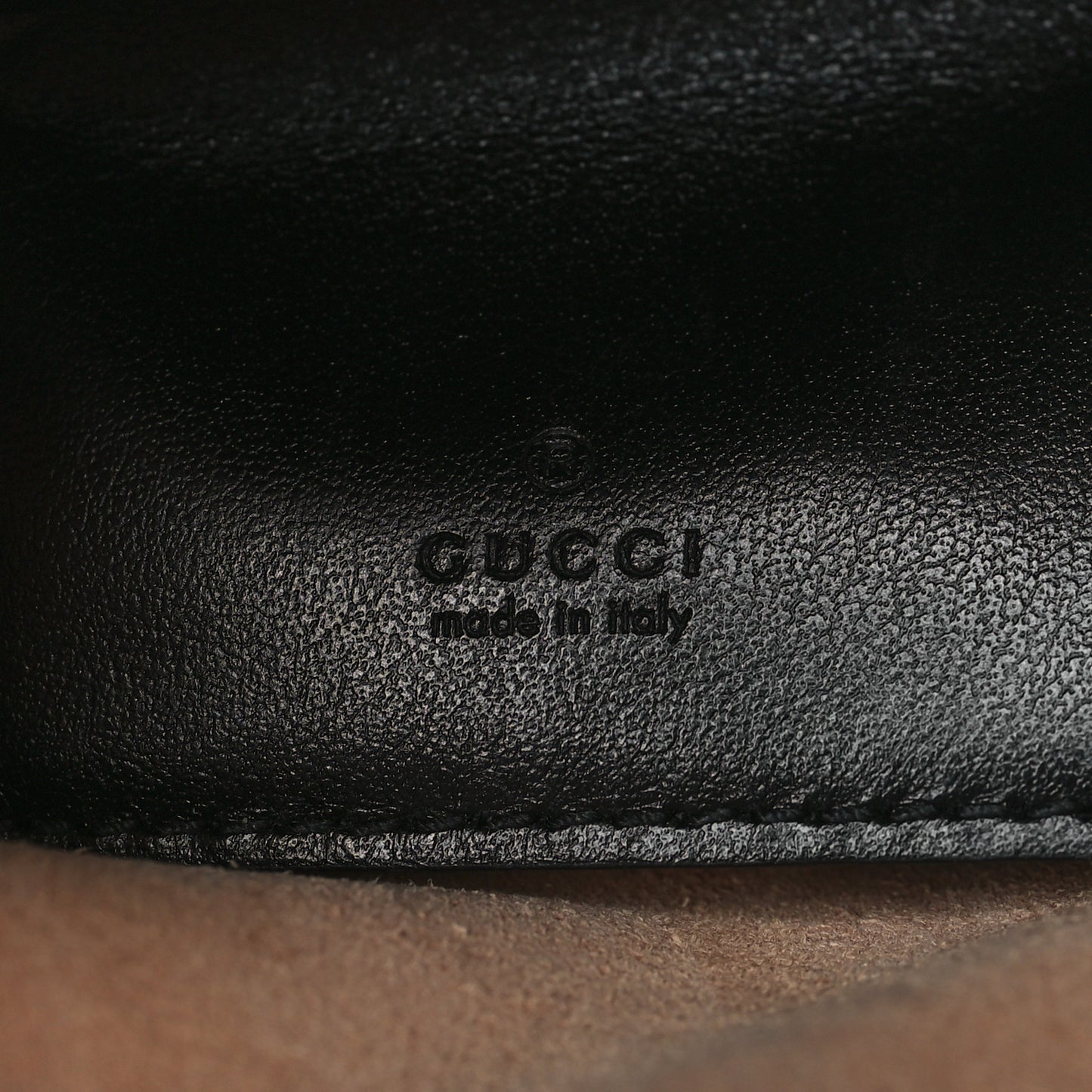 Calfskin Matelasse Mini GG Marmont Crossbody Bag Black