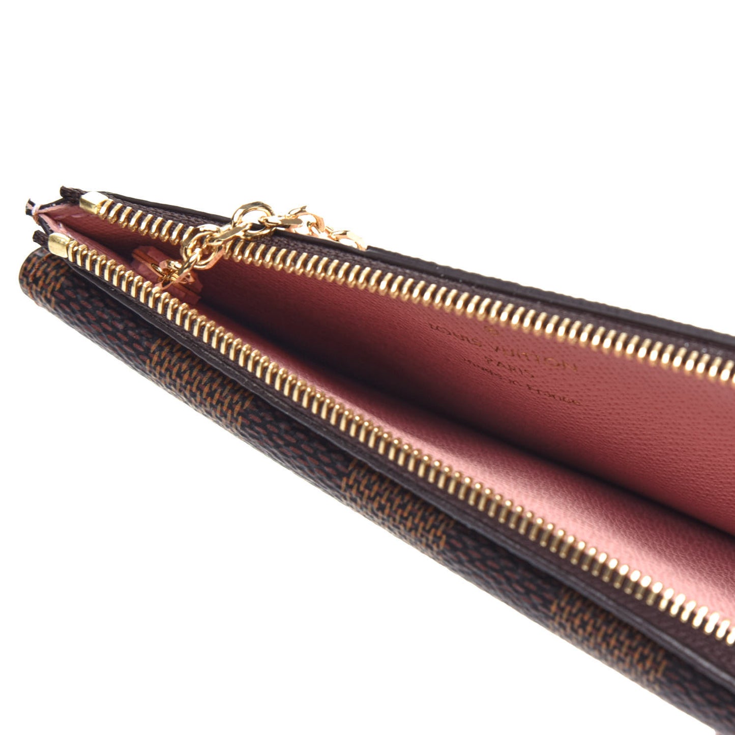 Damier Ebene Recto Verso Card Holder Rose Ballerine