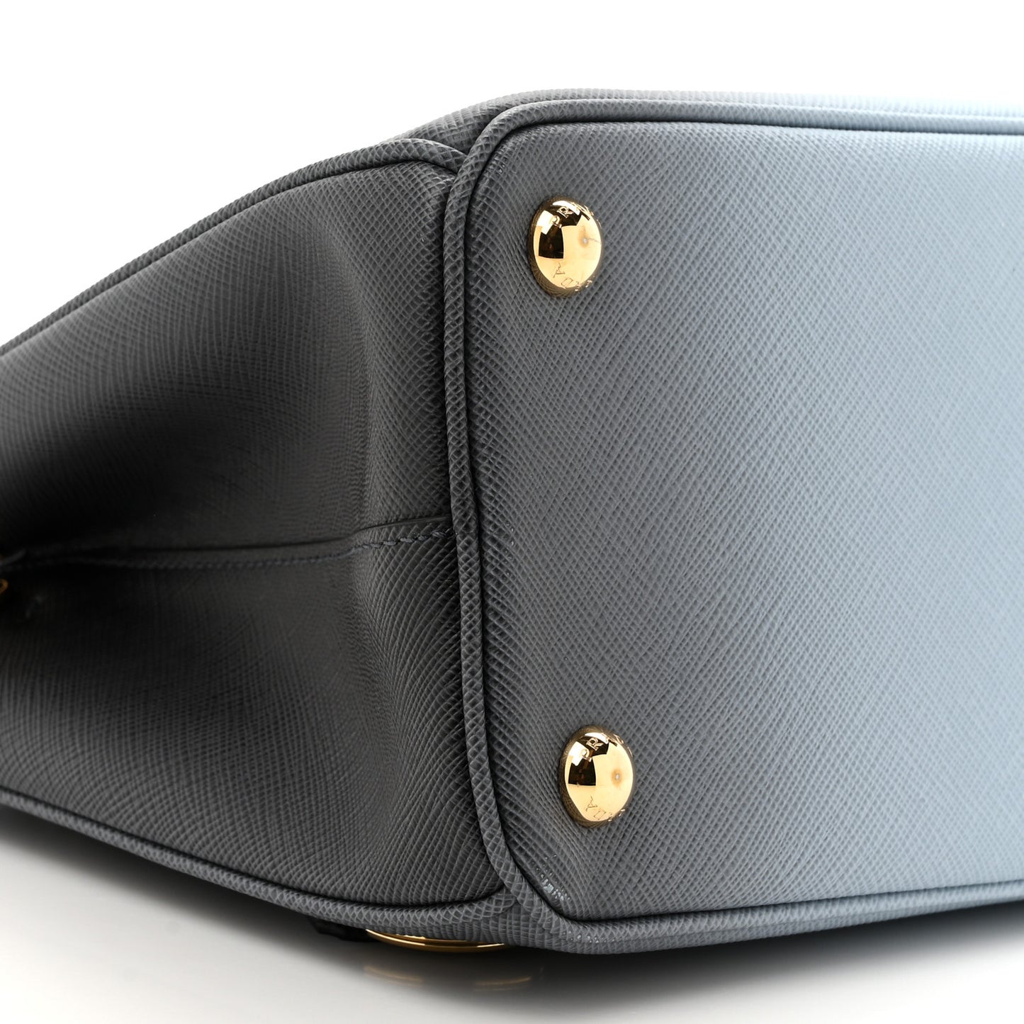 Saffiano Lux Ombre Small Galleria Double Zip Tote Celeste