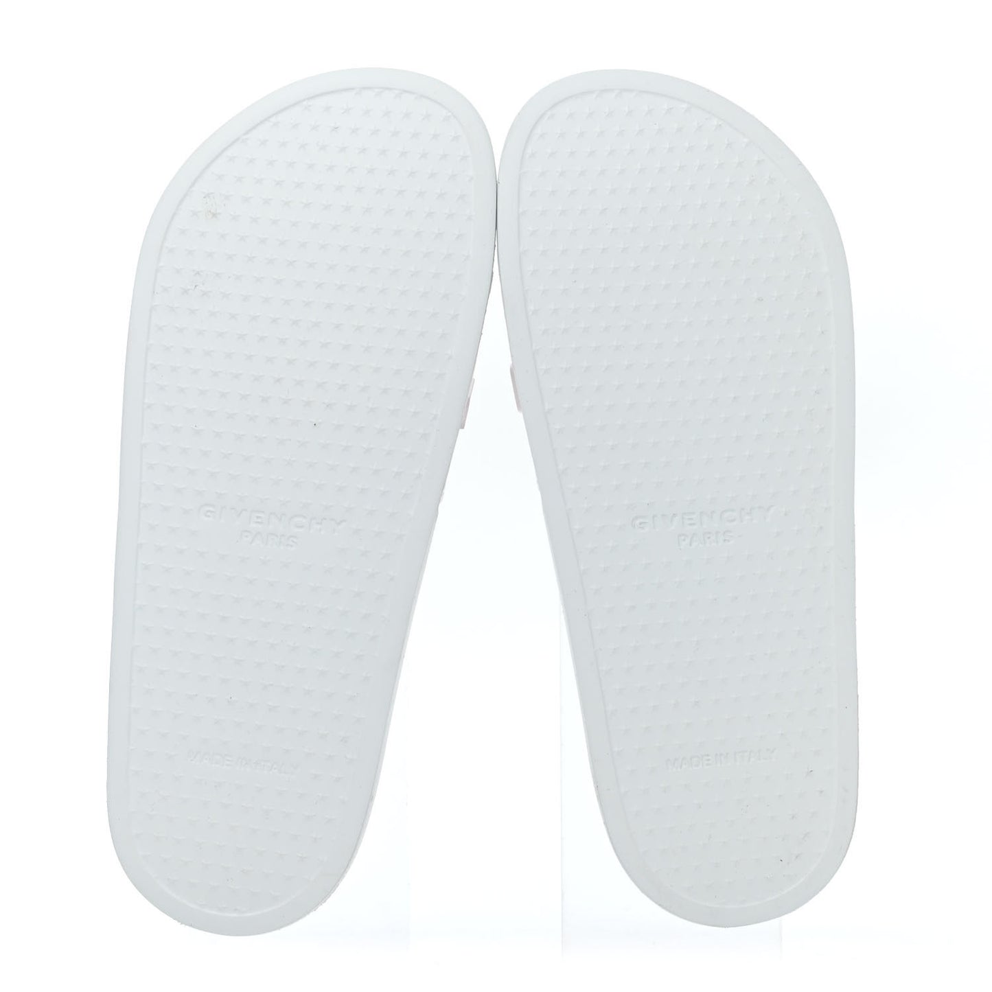 Rubber Logo Womens Pool Slide Sandals 38 White Red