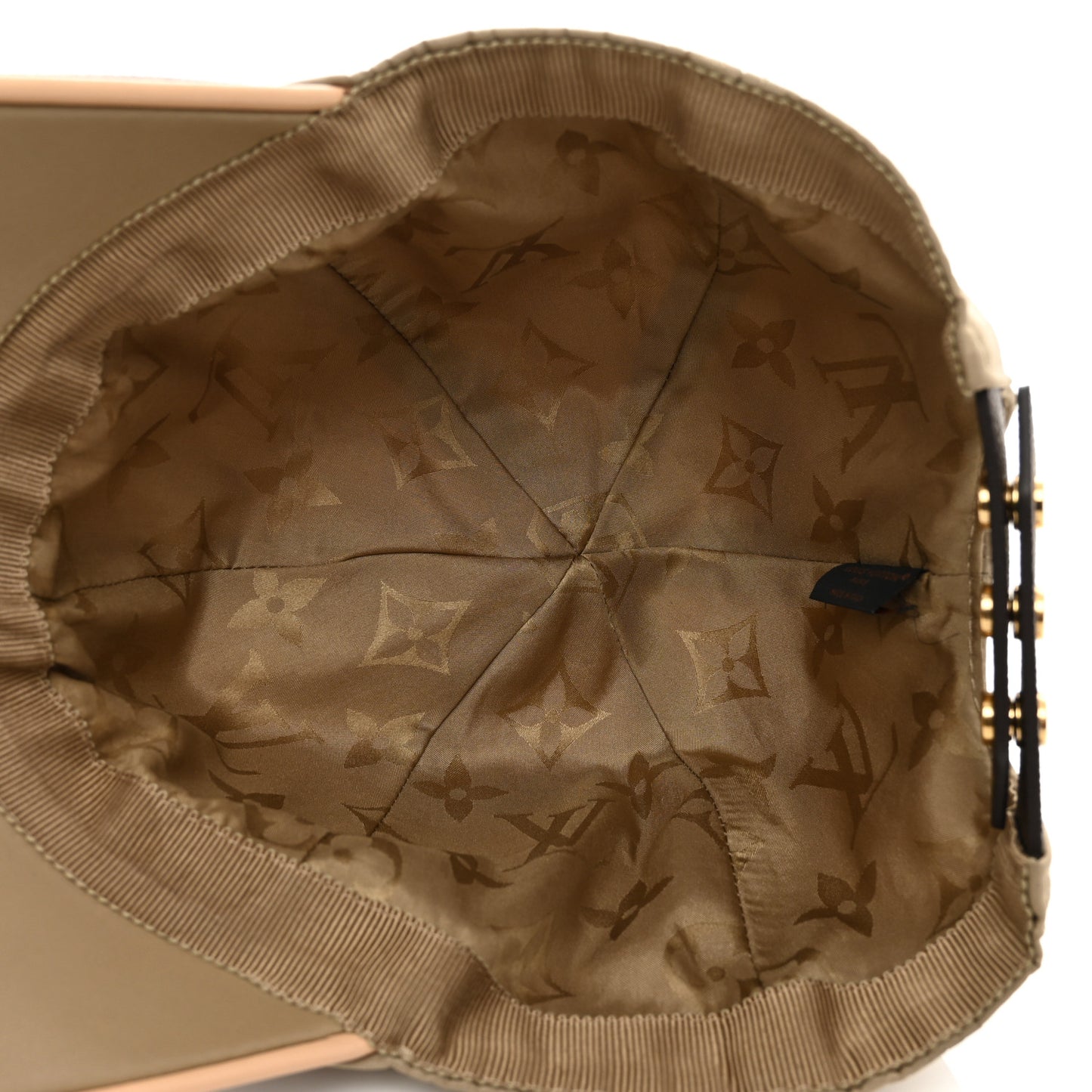 Monogram Polyester Silk LV Get Ready Cap Beige