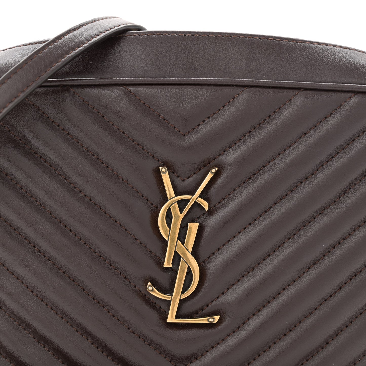 Calfskin Matelasse Monogram Lou Camera Bag Dark Legion Red