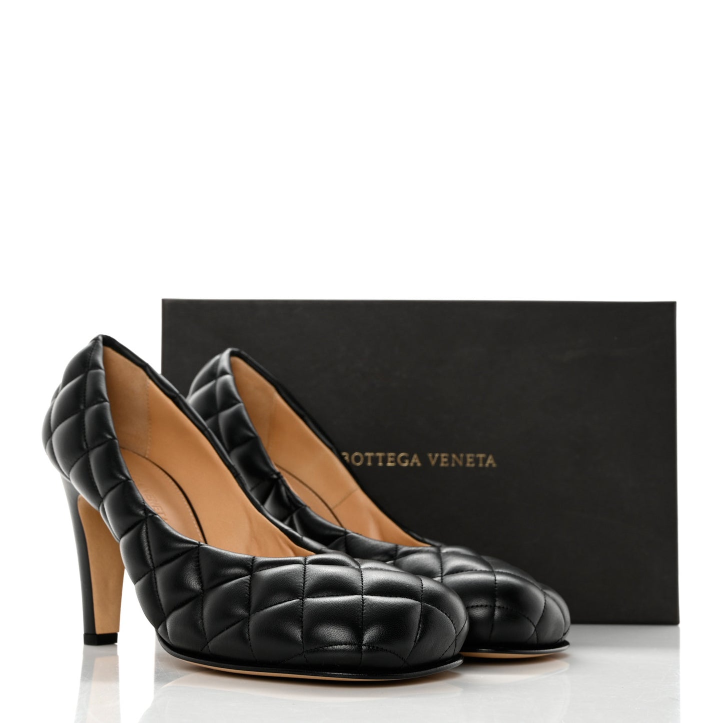 Nappa Matelasse Padded Dream Pumps 38 Black