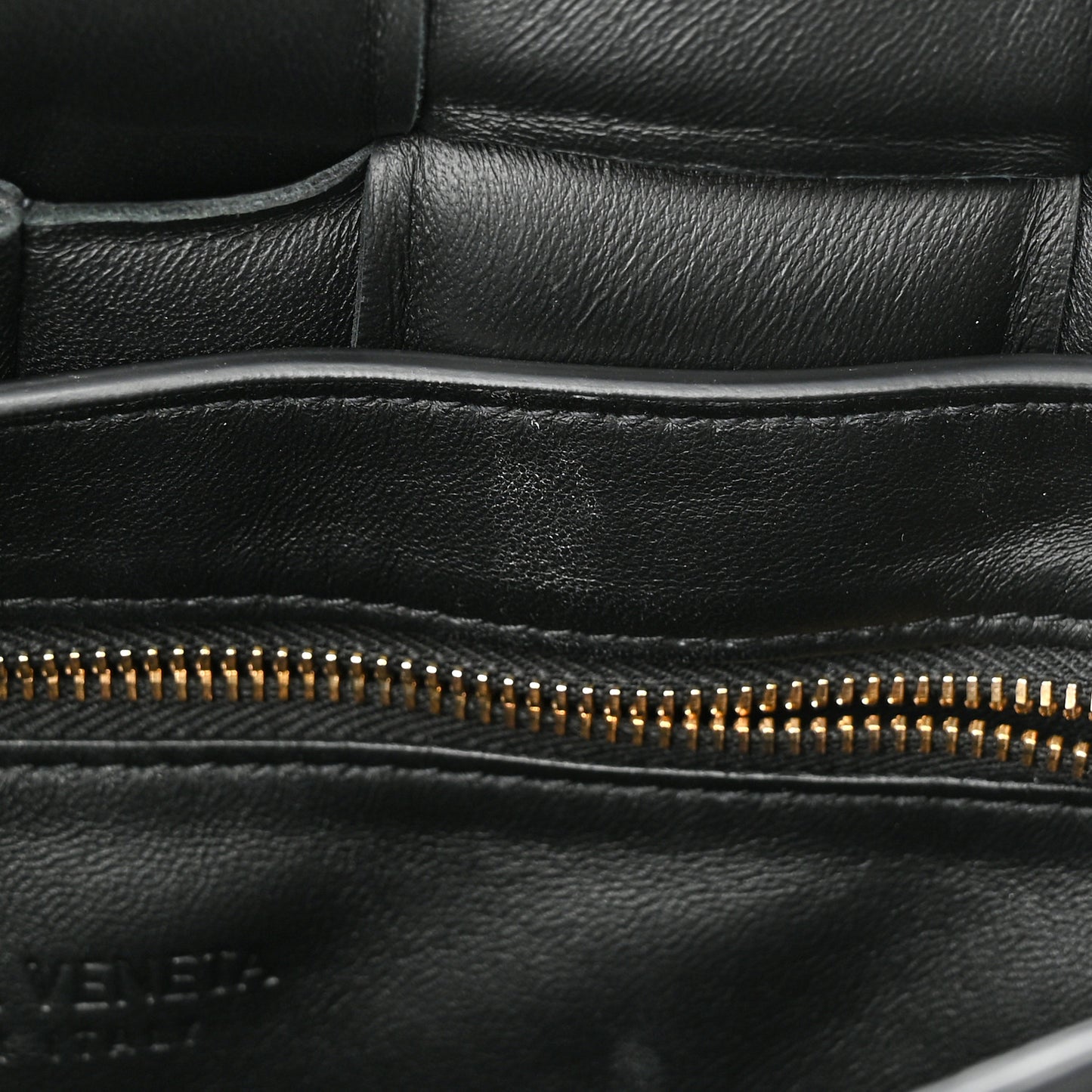 Nappa Maxi Intreccio Padded Cassette Crossbody Bag Black