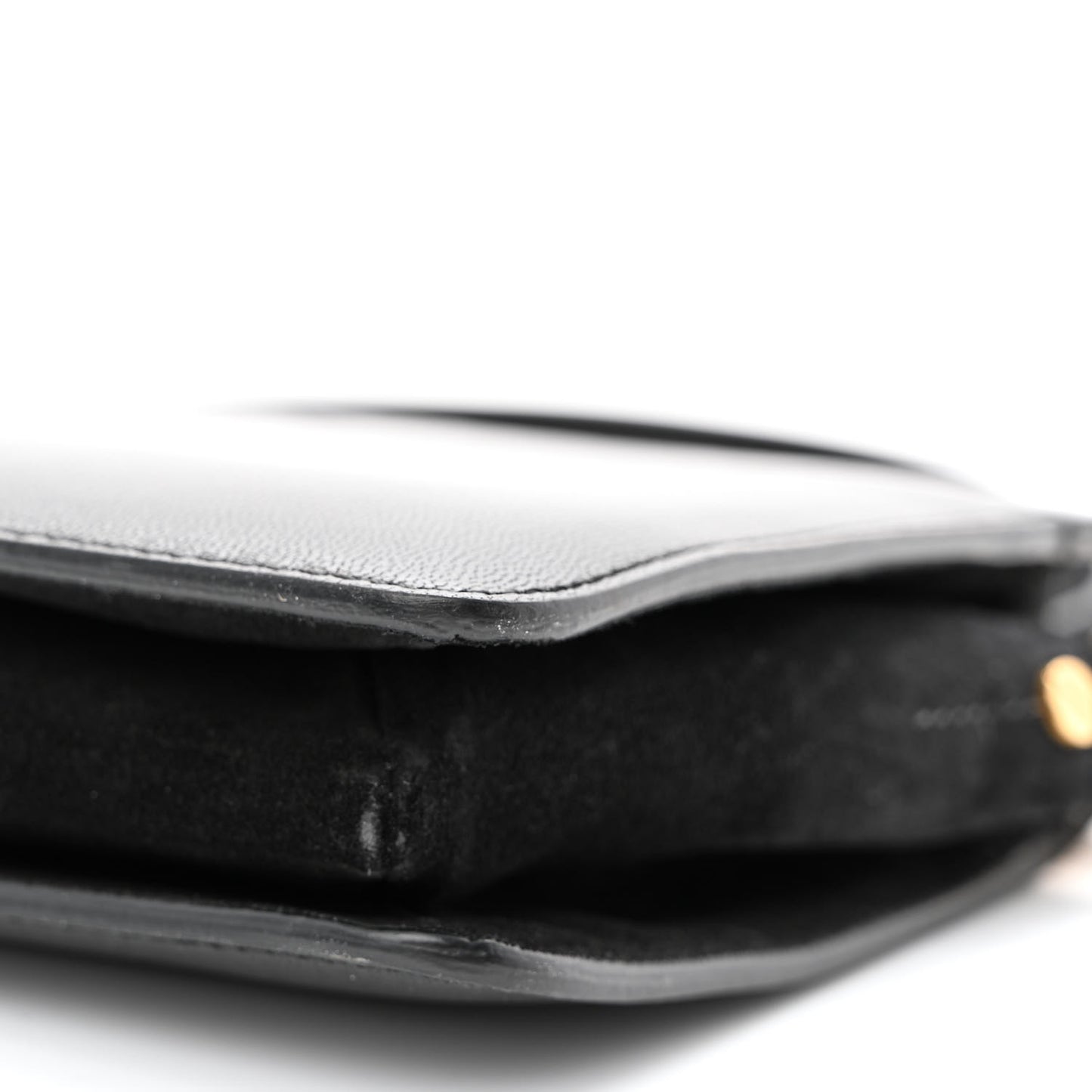 Textured Calfskin Cross 3 Crossbody Bag Black