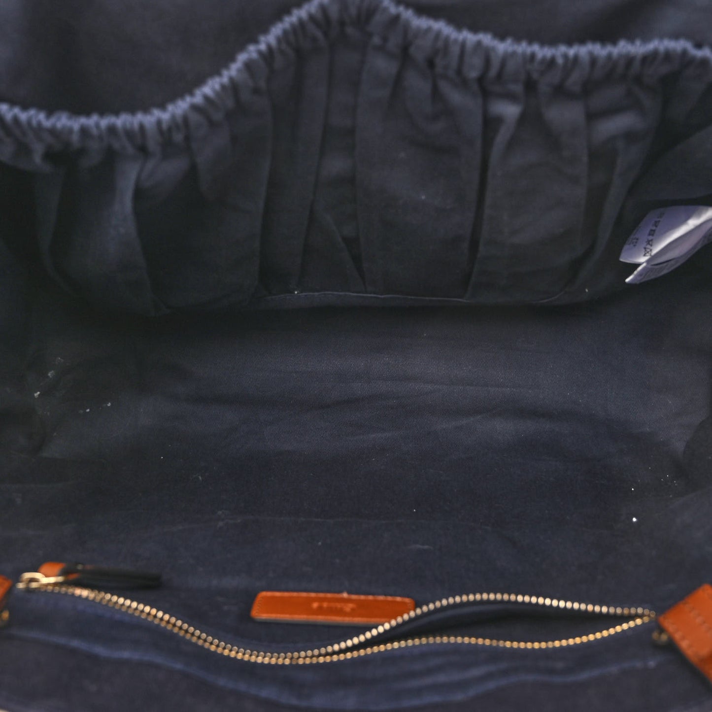 Cotton Calfskin Changing Bag Navy
