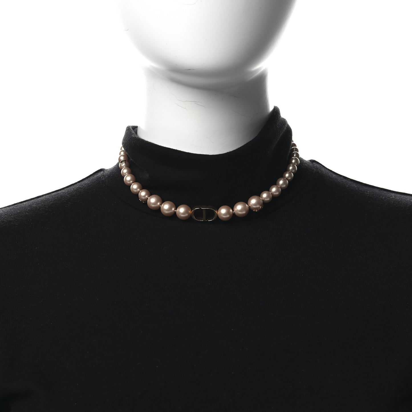 Pearl 30 Montaigne Bee Choker Necklace Gold Pink