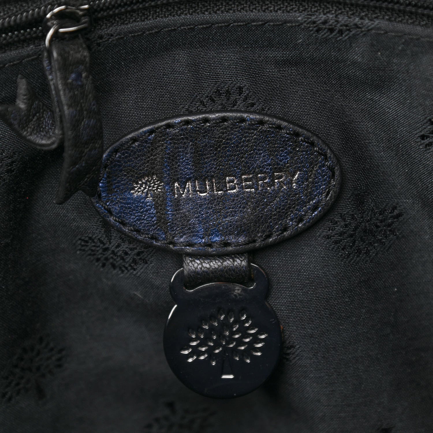 Mulberry Metallic Shrunken Calfskin Alexa Midnight Blue 5 of 10