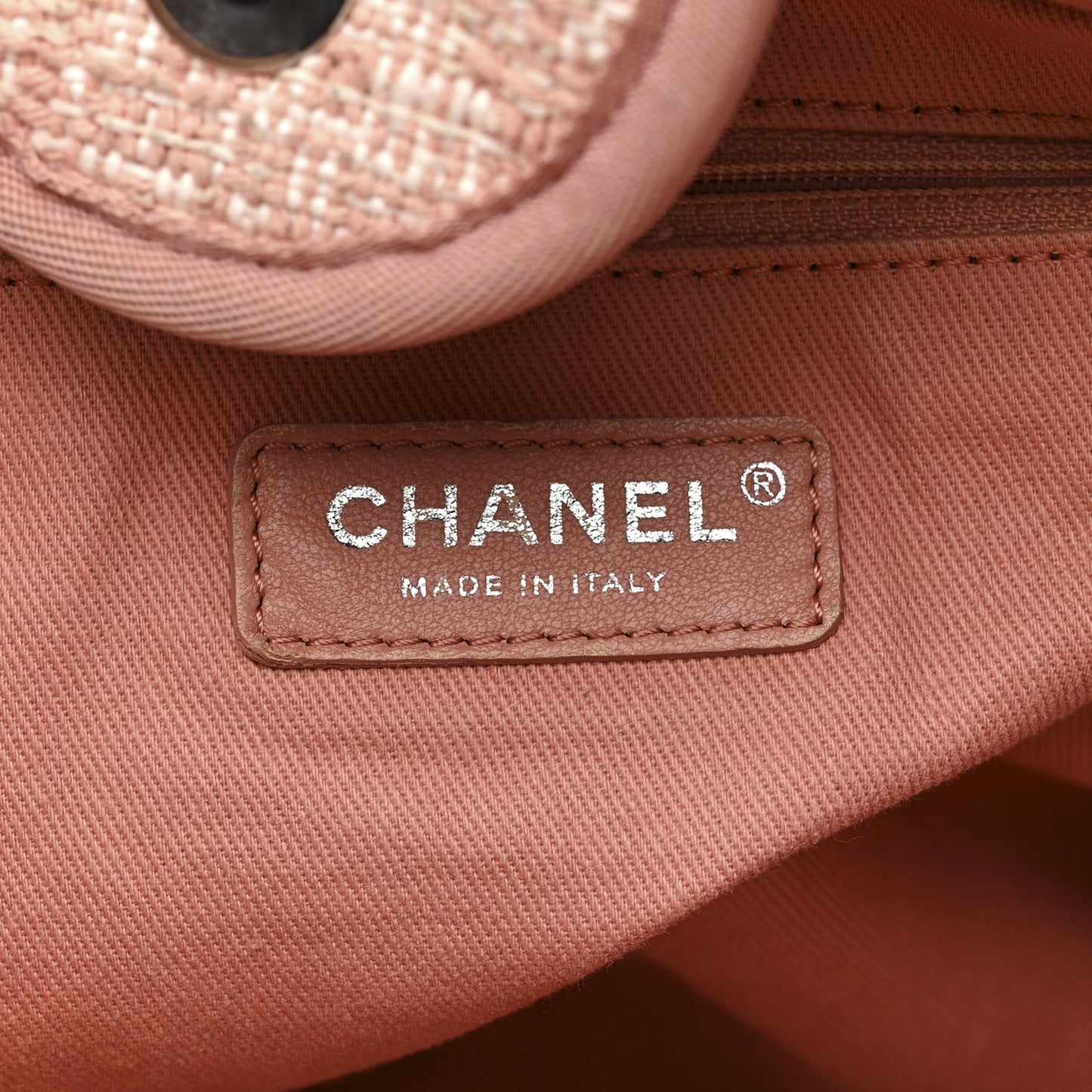 Straw Lurex Large Deauville Tote Pink