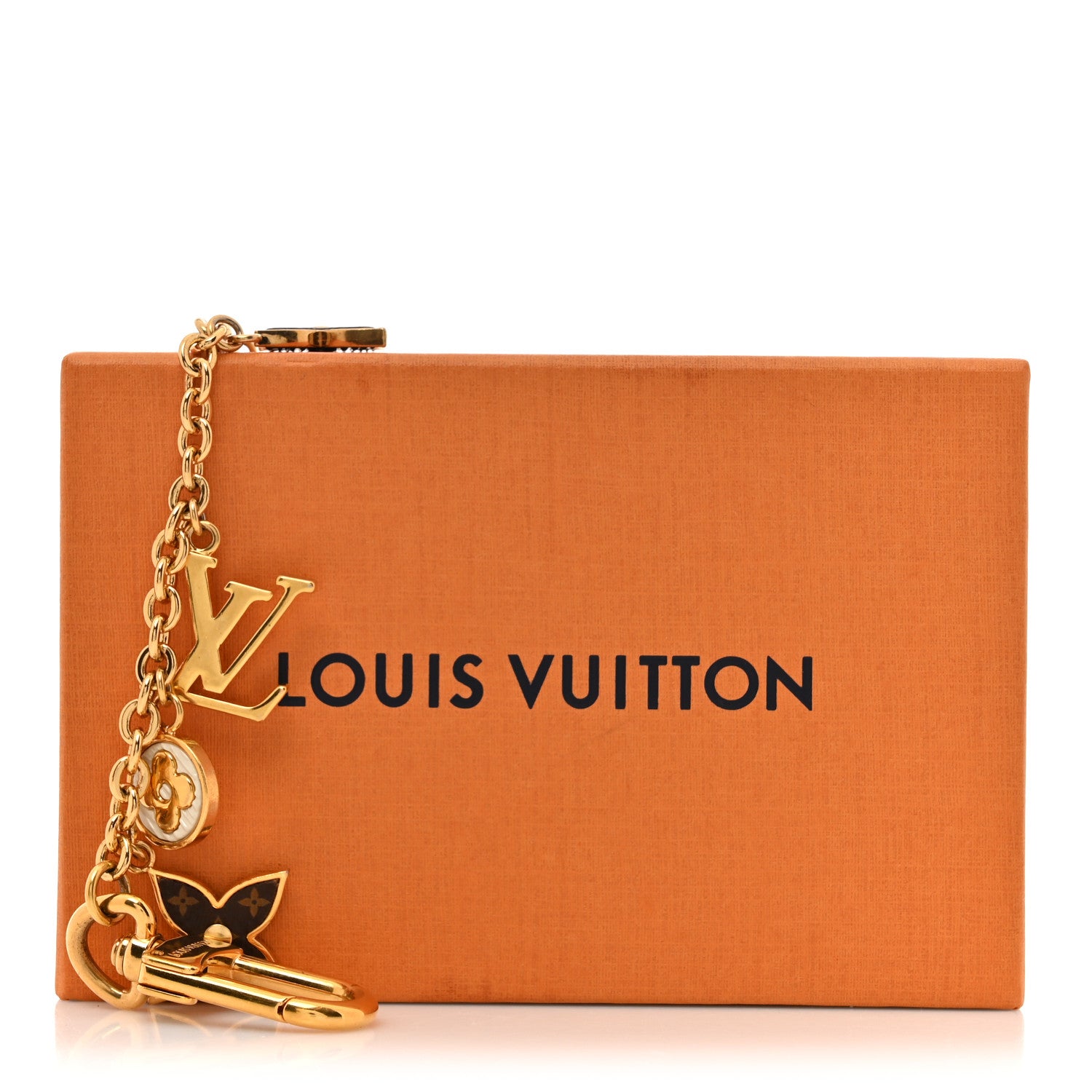 Louis Vuitton Monogram Spring Street Bag Charm Key Holder Gold 4 of 4