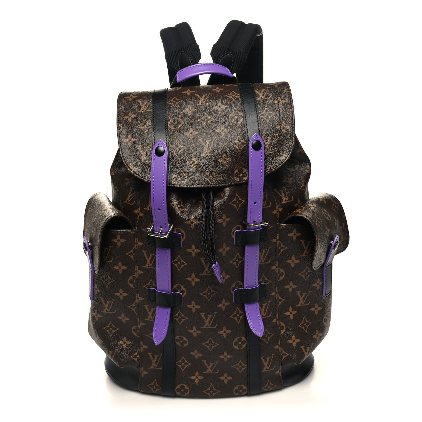 Monogram Macassar Christopher MM Backpack Purple