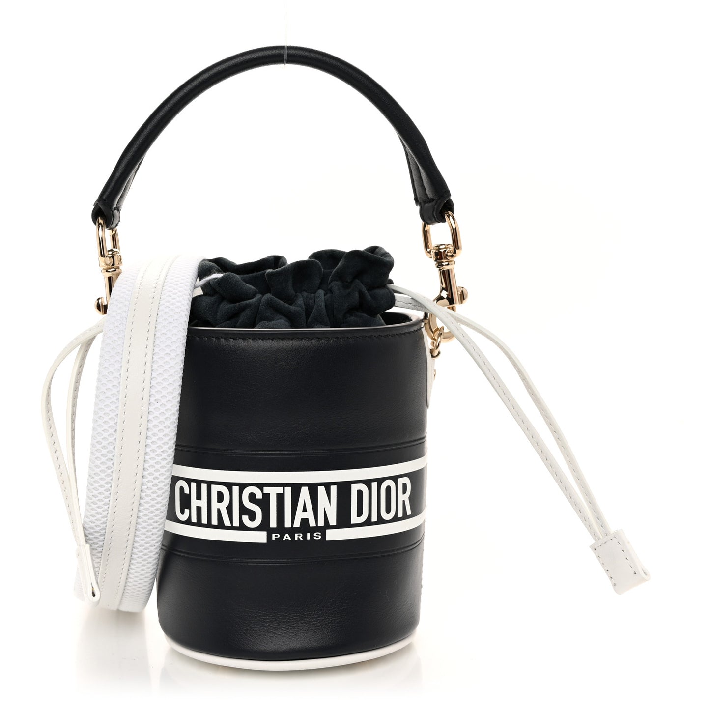 Calfskin Micro Dior Vibe Bucket Blue