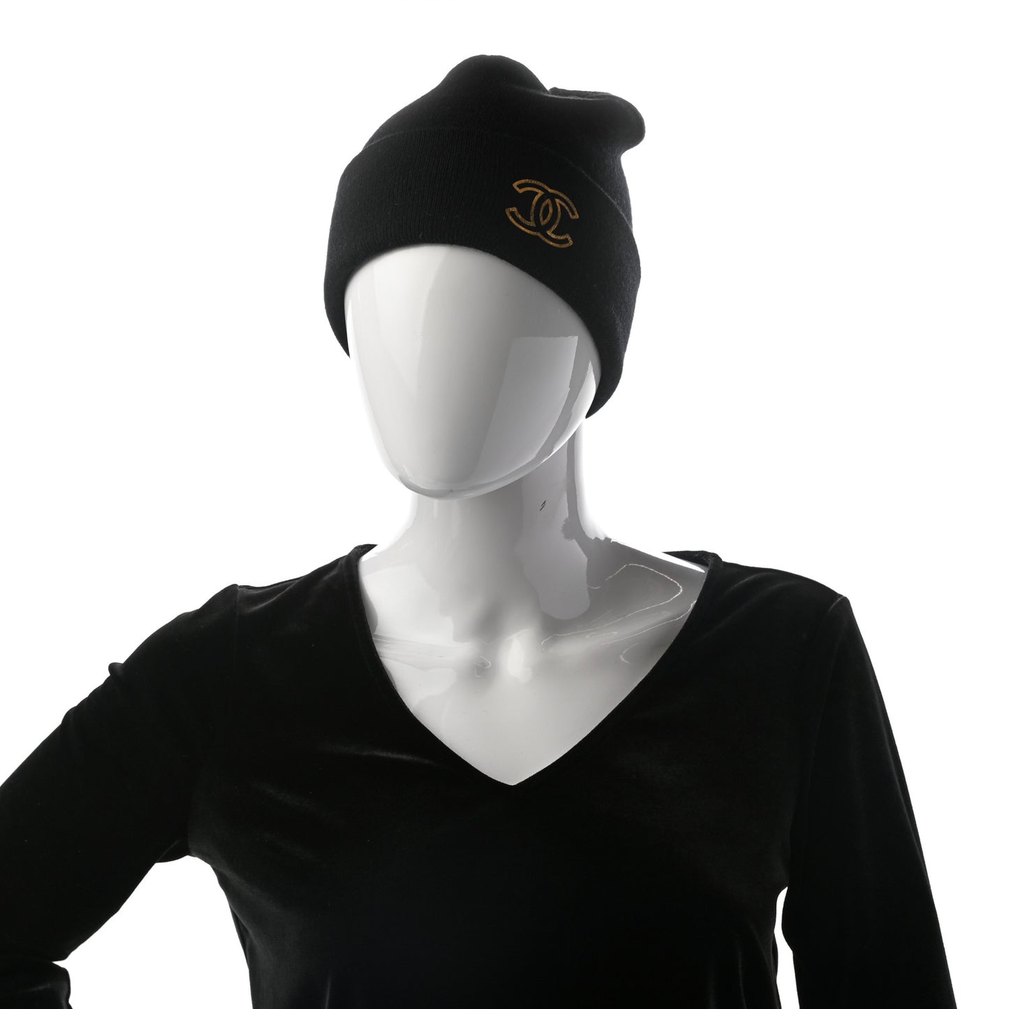 Cashmere CC Beanie Hat Black
