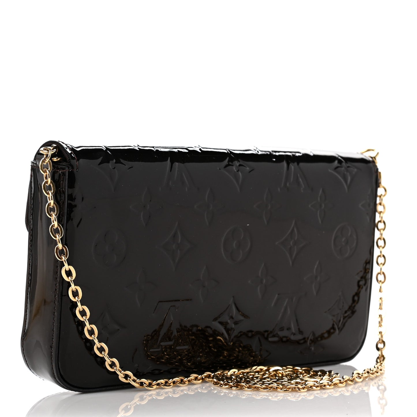 Vernis Pochette Felicie Chain Wallet Amarante