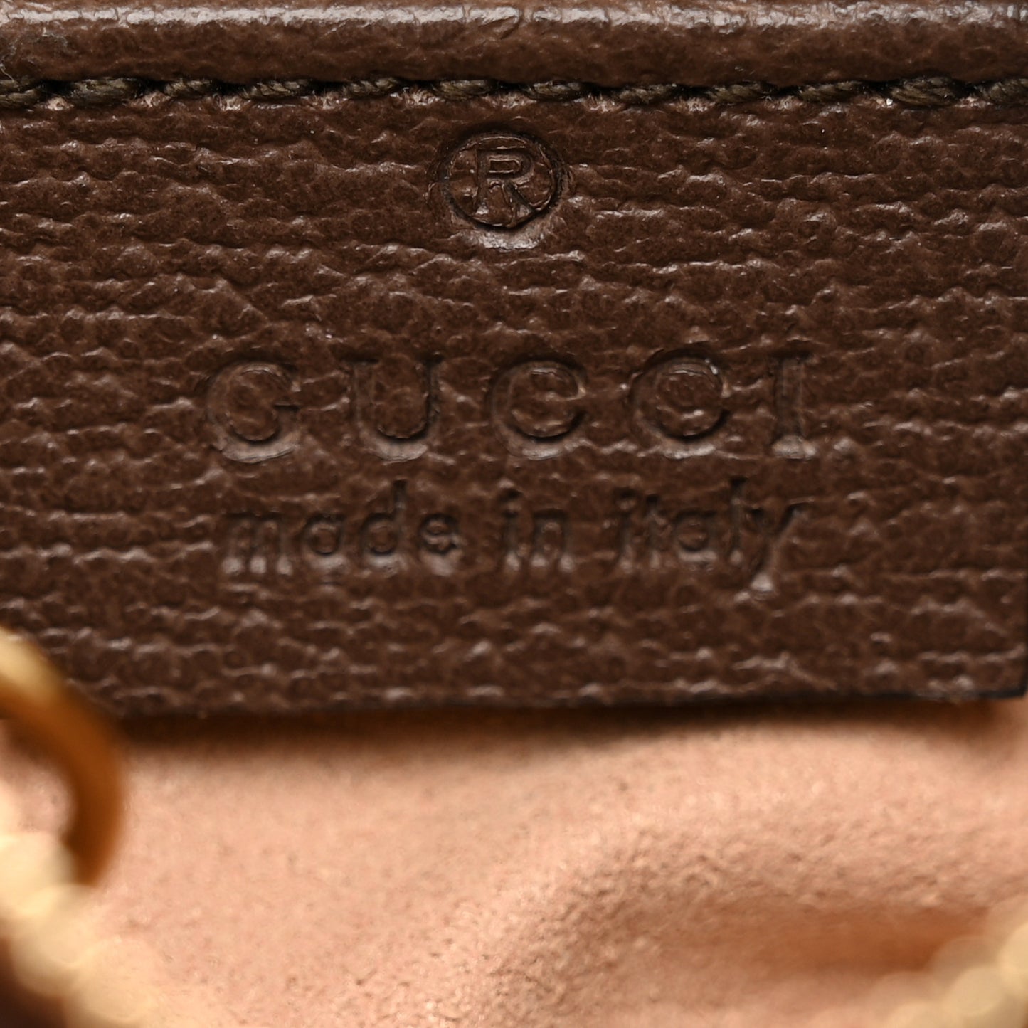 GG Supreme Monogram Web Ophidia Key Case Beige New Acero