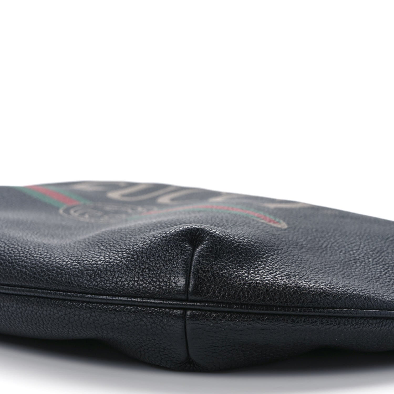 Gucci Grained Calfskin Logo Half Moon Hobo Black 8 of 8