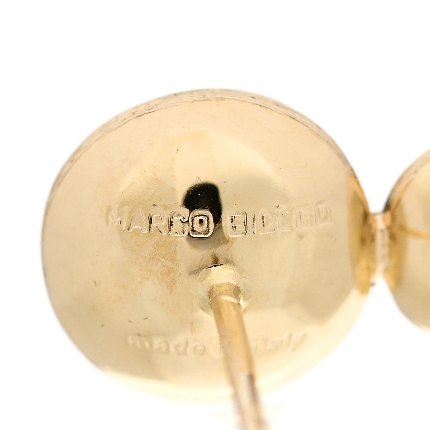 Marco Bicego 18K Yellow Gold Turquoise Chalcedony Jaipur Stud Earrings 4 of 6