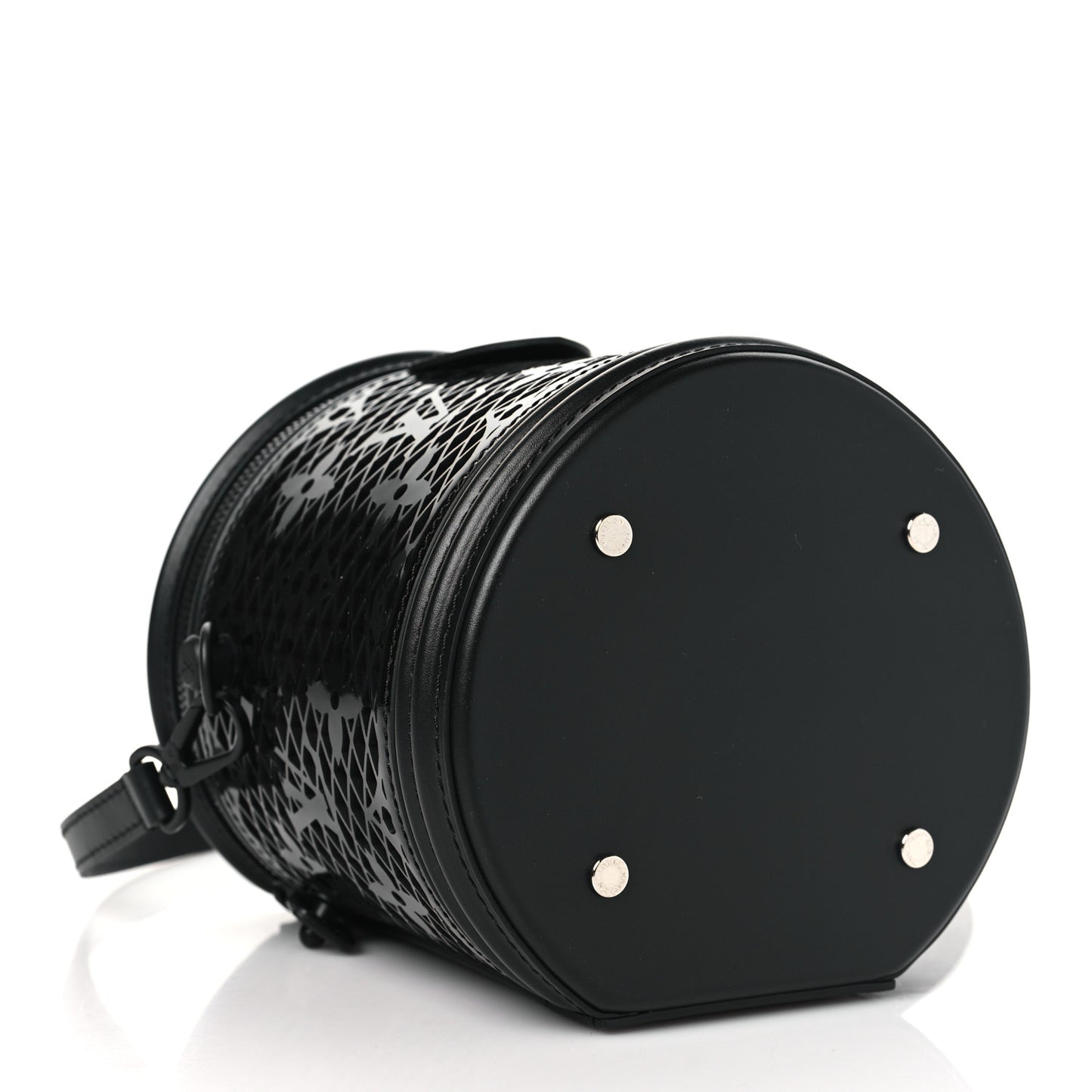 Patent Calfskin Monogram Cannes Black