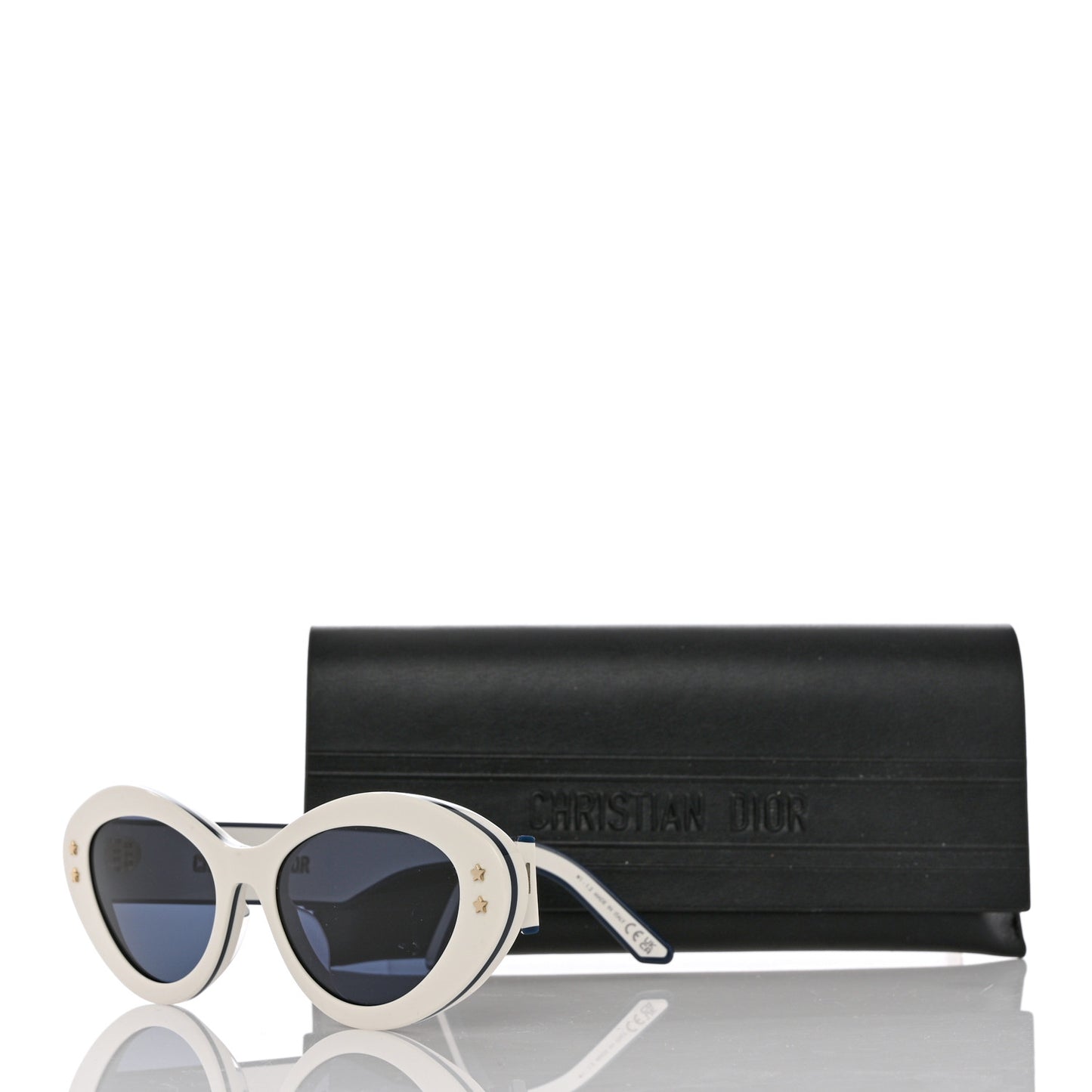 Diorpacific B1U Butterfly Sunglasses Ivory