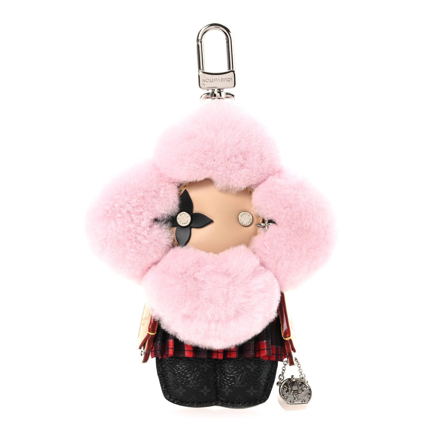 Louis Vuitton Calfskin Vivienne Fashionista Bag Charm Black