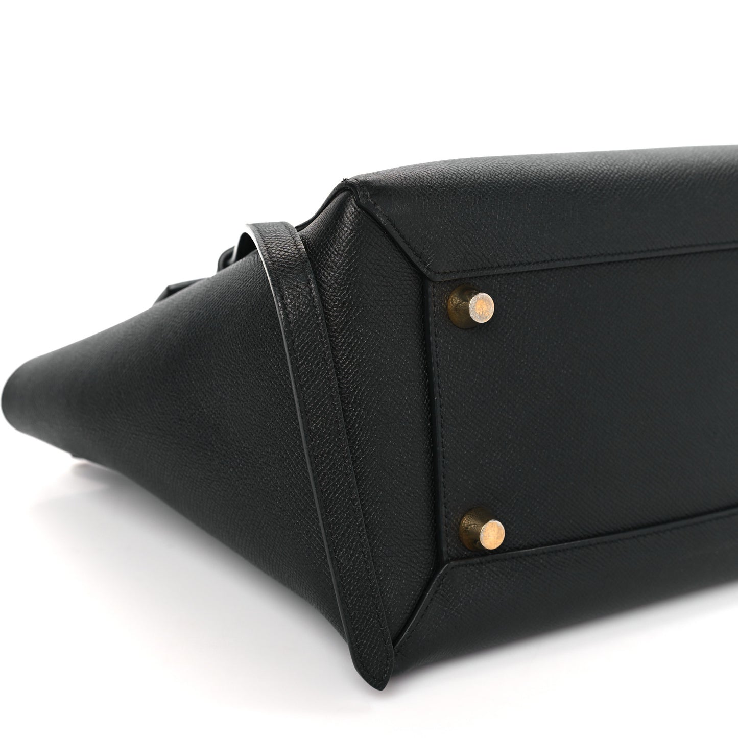 Grained Calfskin Mini Belt Bag Black