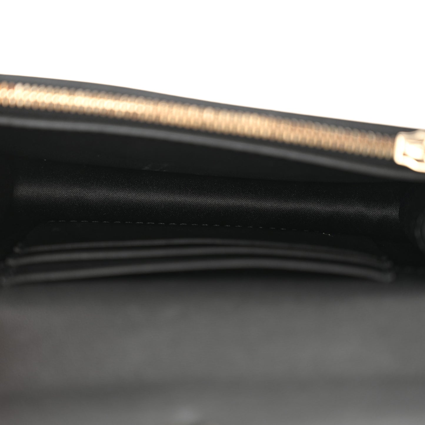 Calfskin Rockstud Flap Wallet On Strap Black