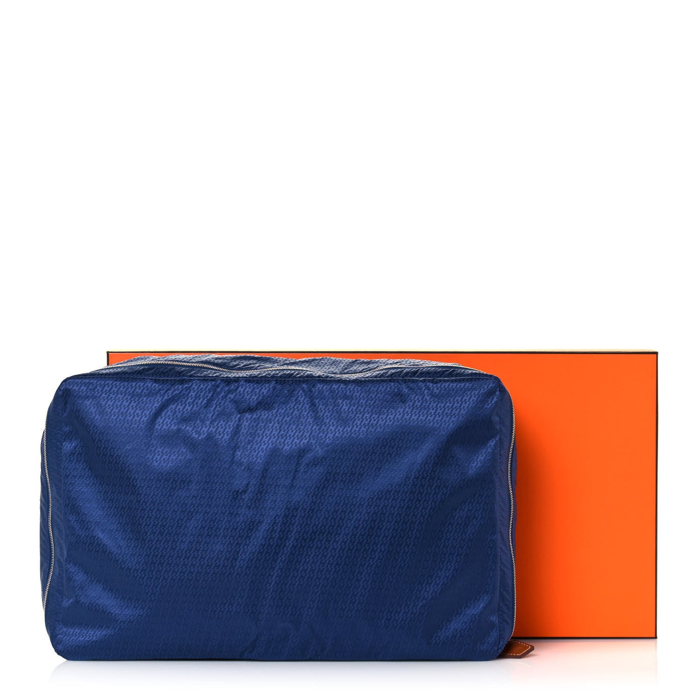 Technical Silk H en Bias Travelsilk Cube MM Bleu Saphir Fauve