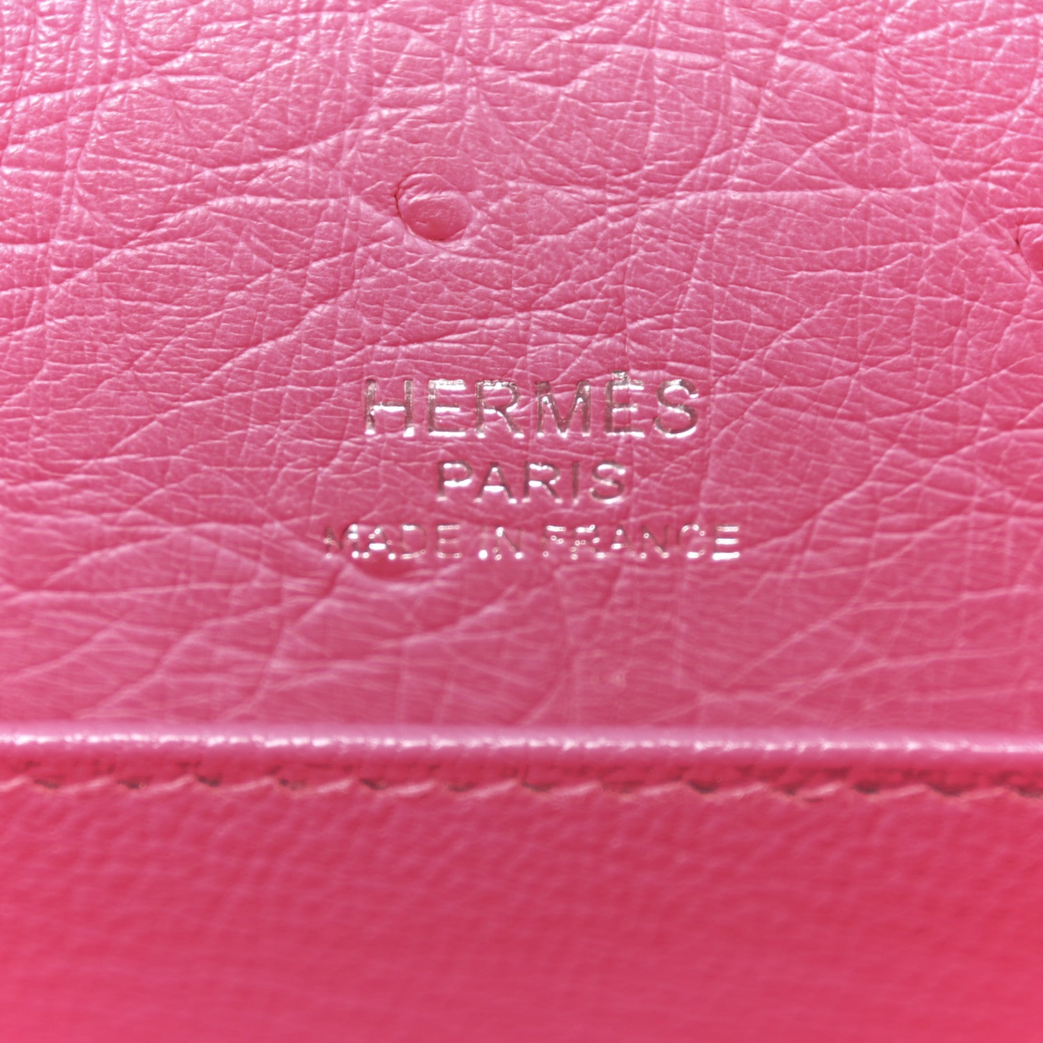 Hermes Ostrich Mini Sac Roulis Rose Tyrien 6 of 9