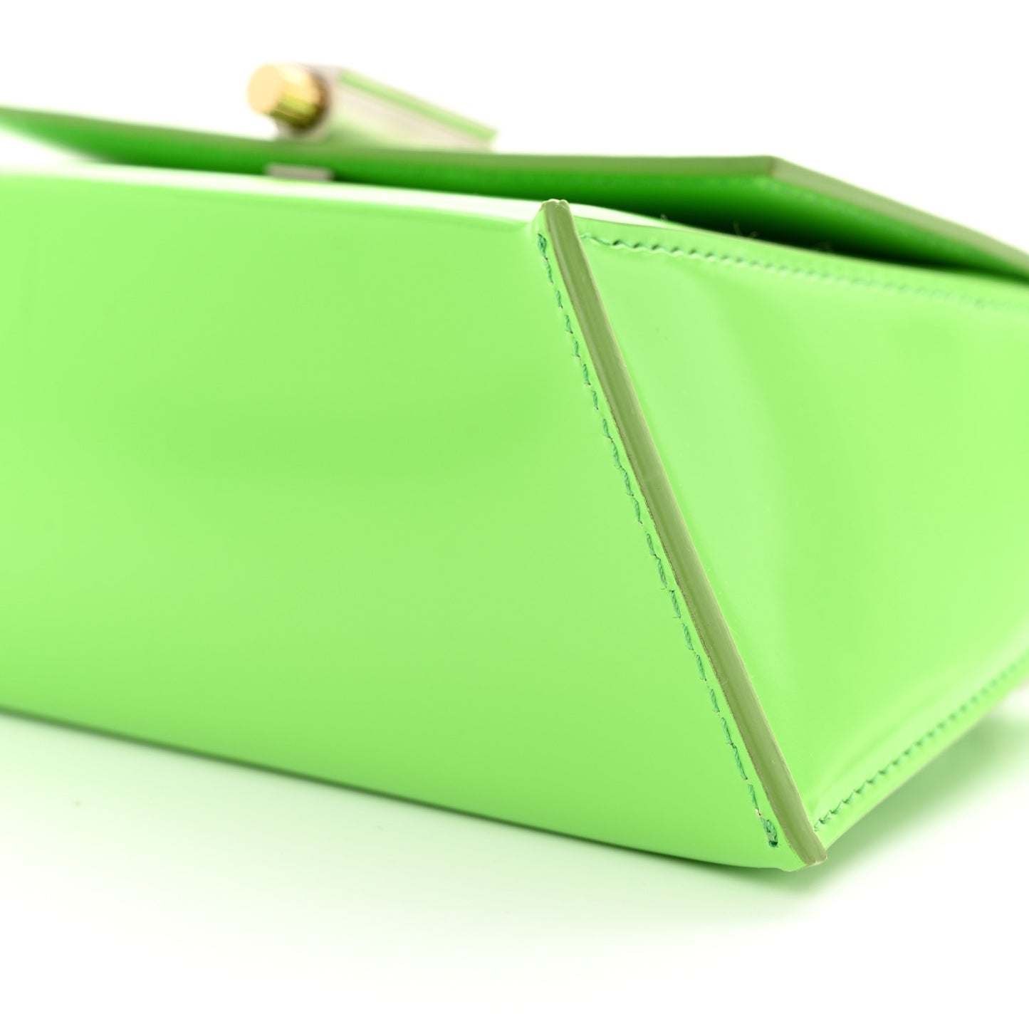 Calfskin Geometric Shoulder Bag Green