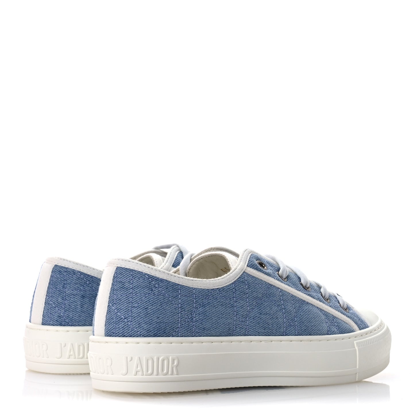 Denim Cannage Walk'N'Dior Low Top Sneakers 36 Dynamic Blue