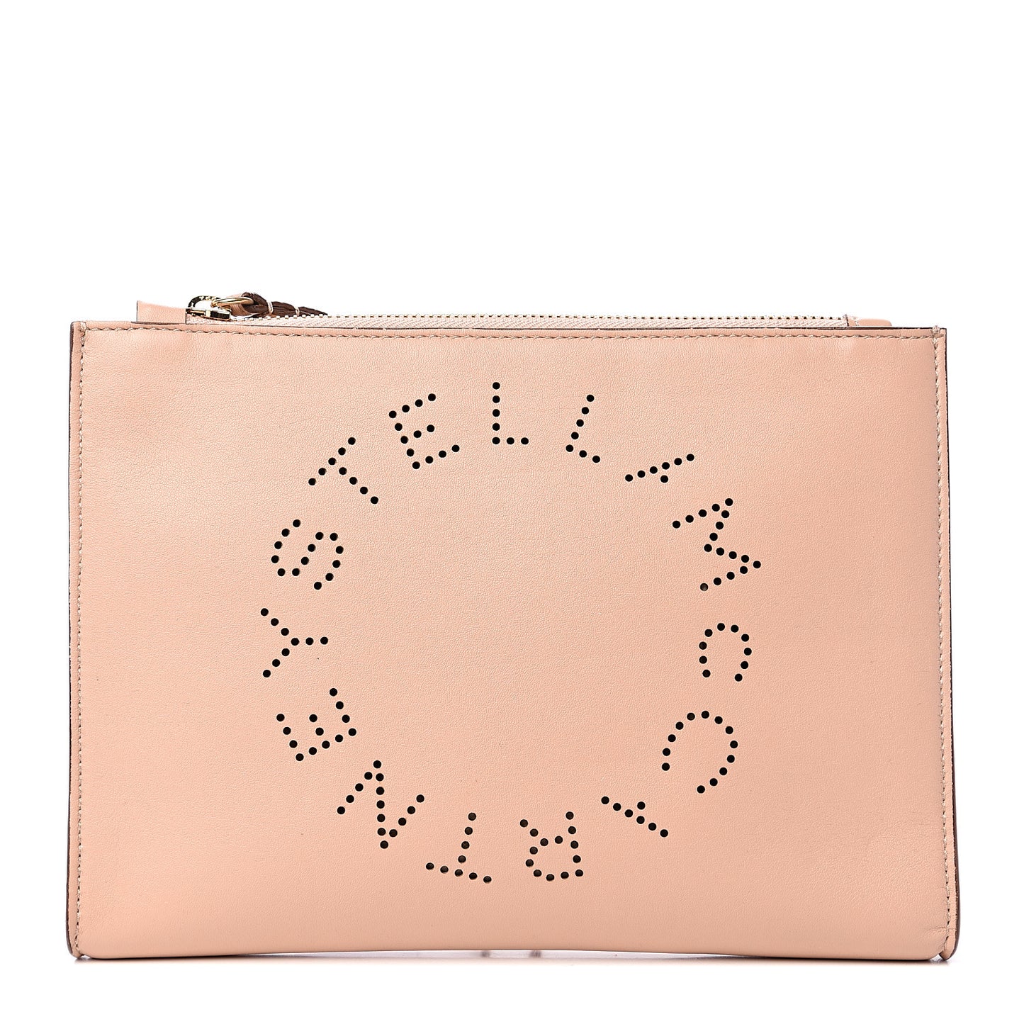 Eco Alter Nappa Perforated Pouch Blush Pink