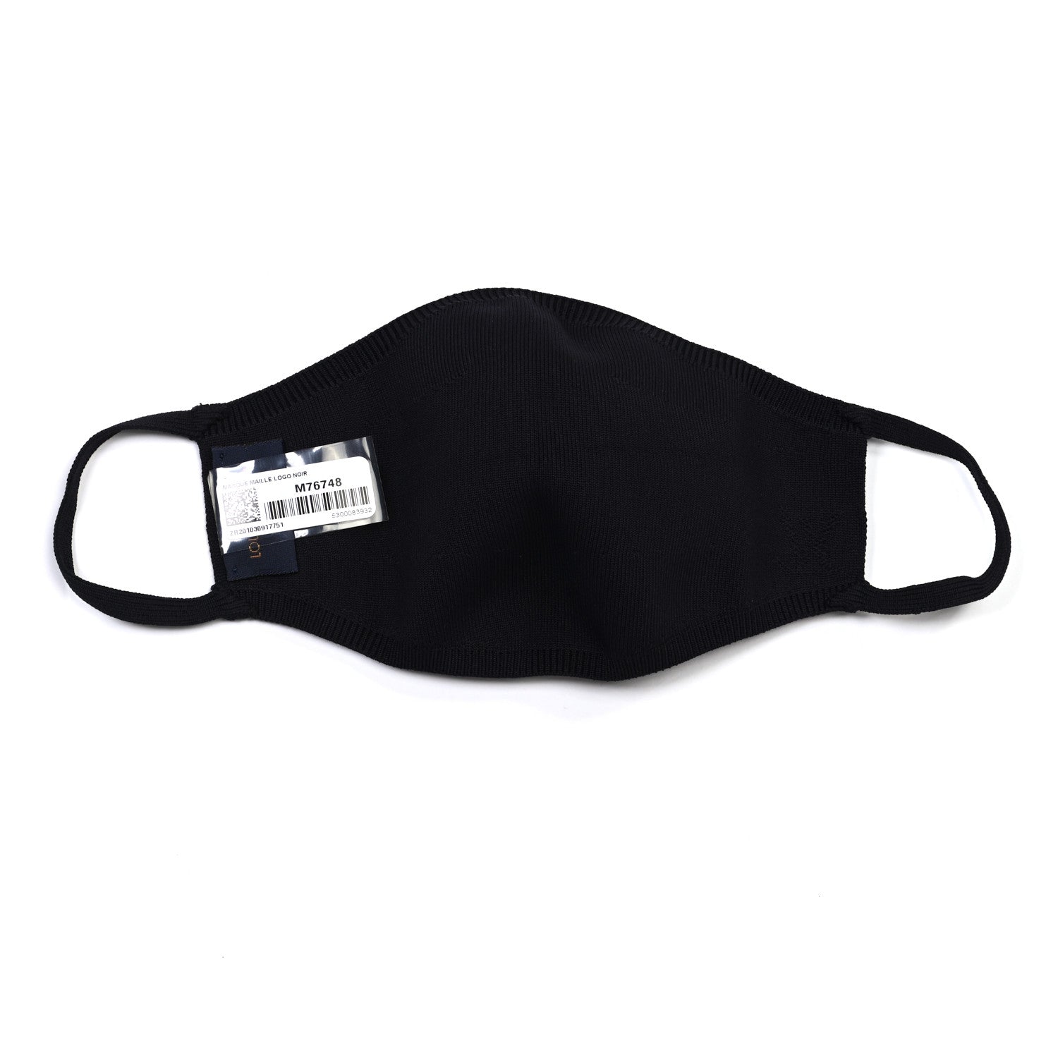 Louis Vuitton LV Initials Knit Face Mask Black 3 of 5