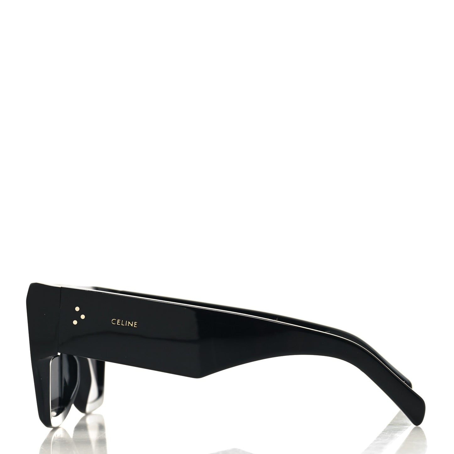 Acetate Flat Top Rectangular Sunglasses CL400921 Black