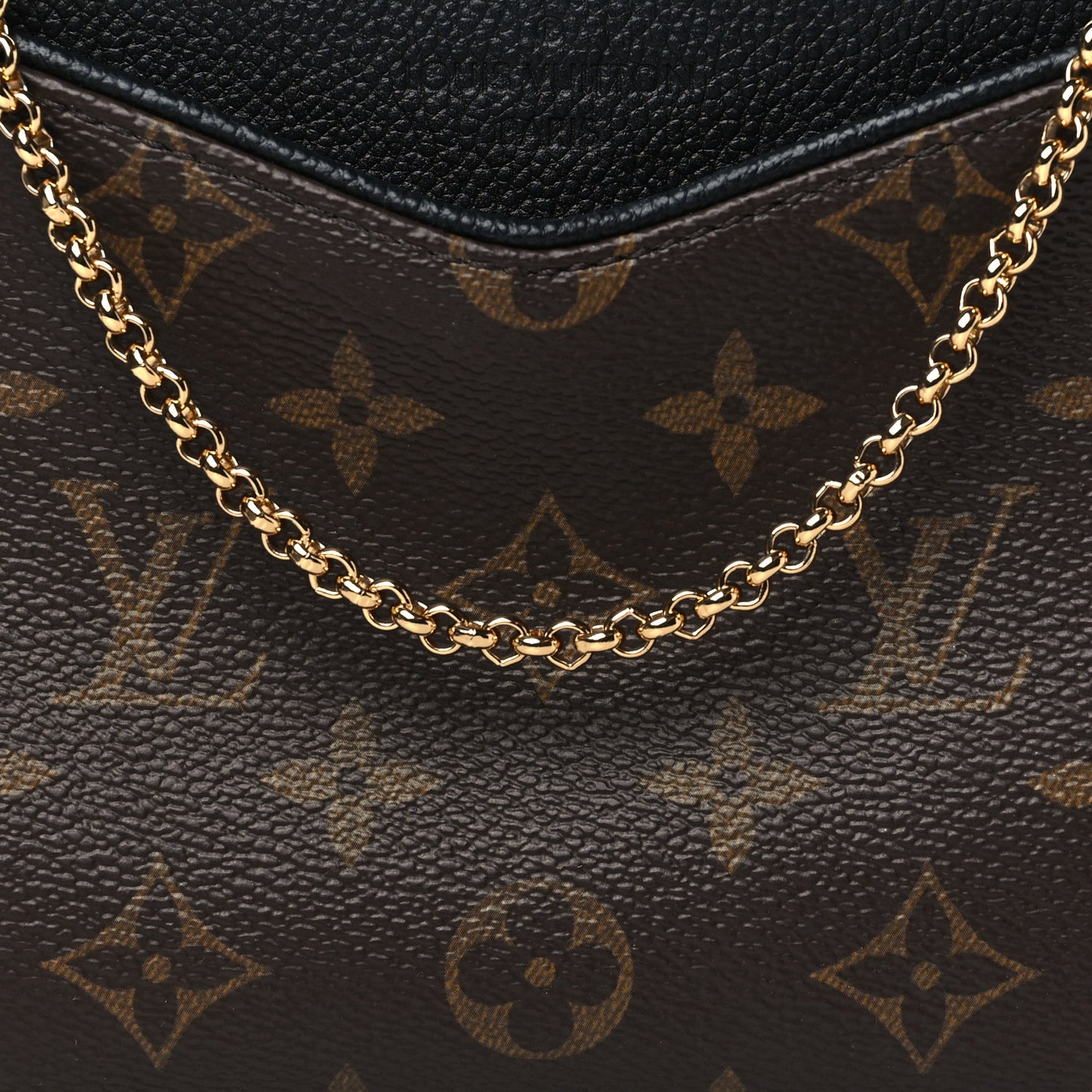 Monogram Pallas Clutch Black