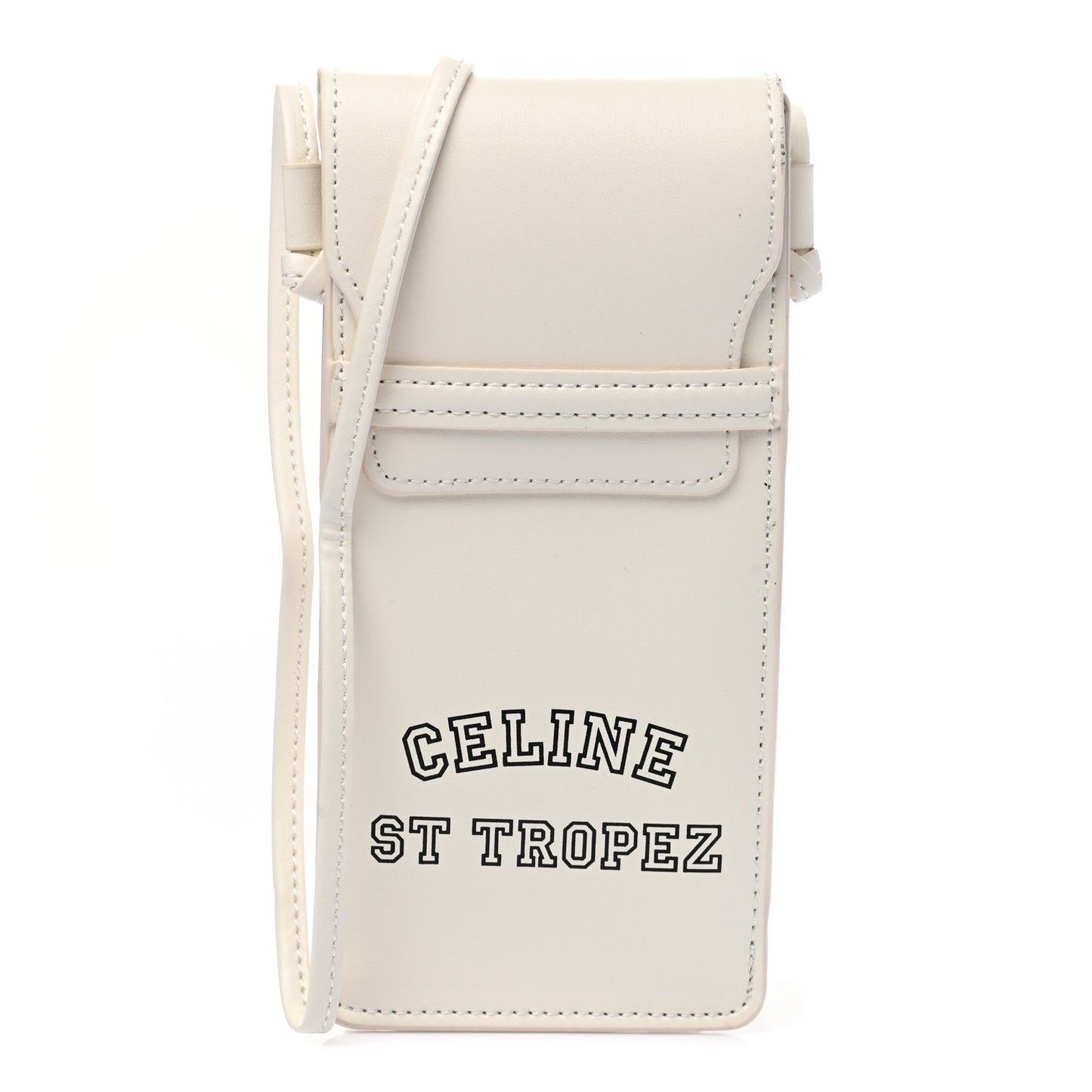 Calfskin St Tropez Sunglasses Pouch White