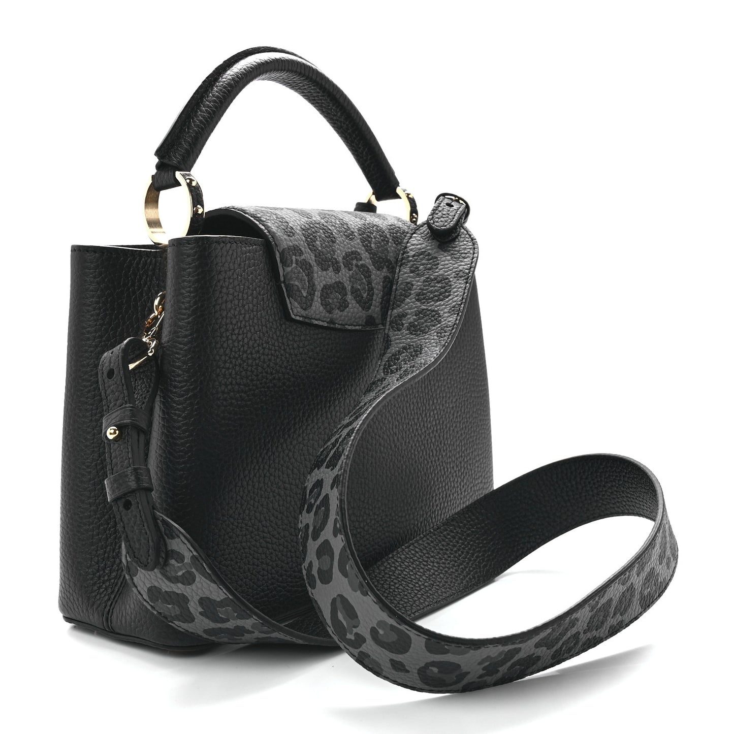 Taurillon Capucines Leopard BB Black