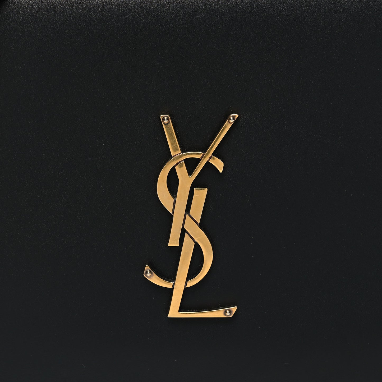 Calfskin Monogram Small Dylan Shoulder Bag Black