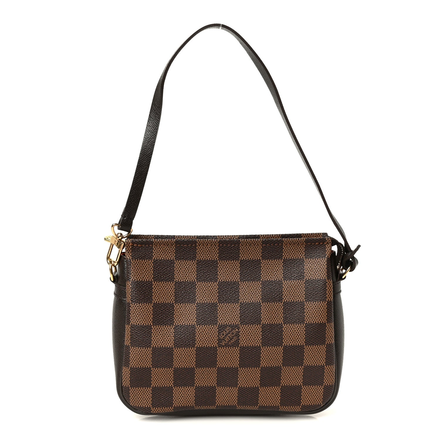 バッグ LOUIS VUITTON DAMIER EBENE TROUSSE PORCH Louis Vuitton Damier Ebene Trousse Make Up Bag Pochette 1908373