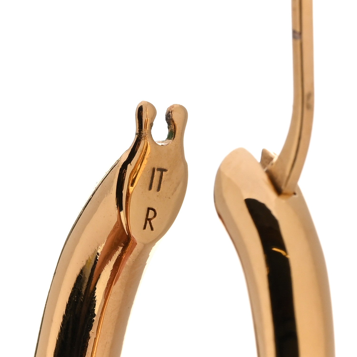 Louis Vuitton Metal Fall In Love Hoop Earrings GM Gold 5 of 5