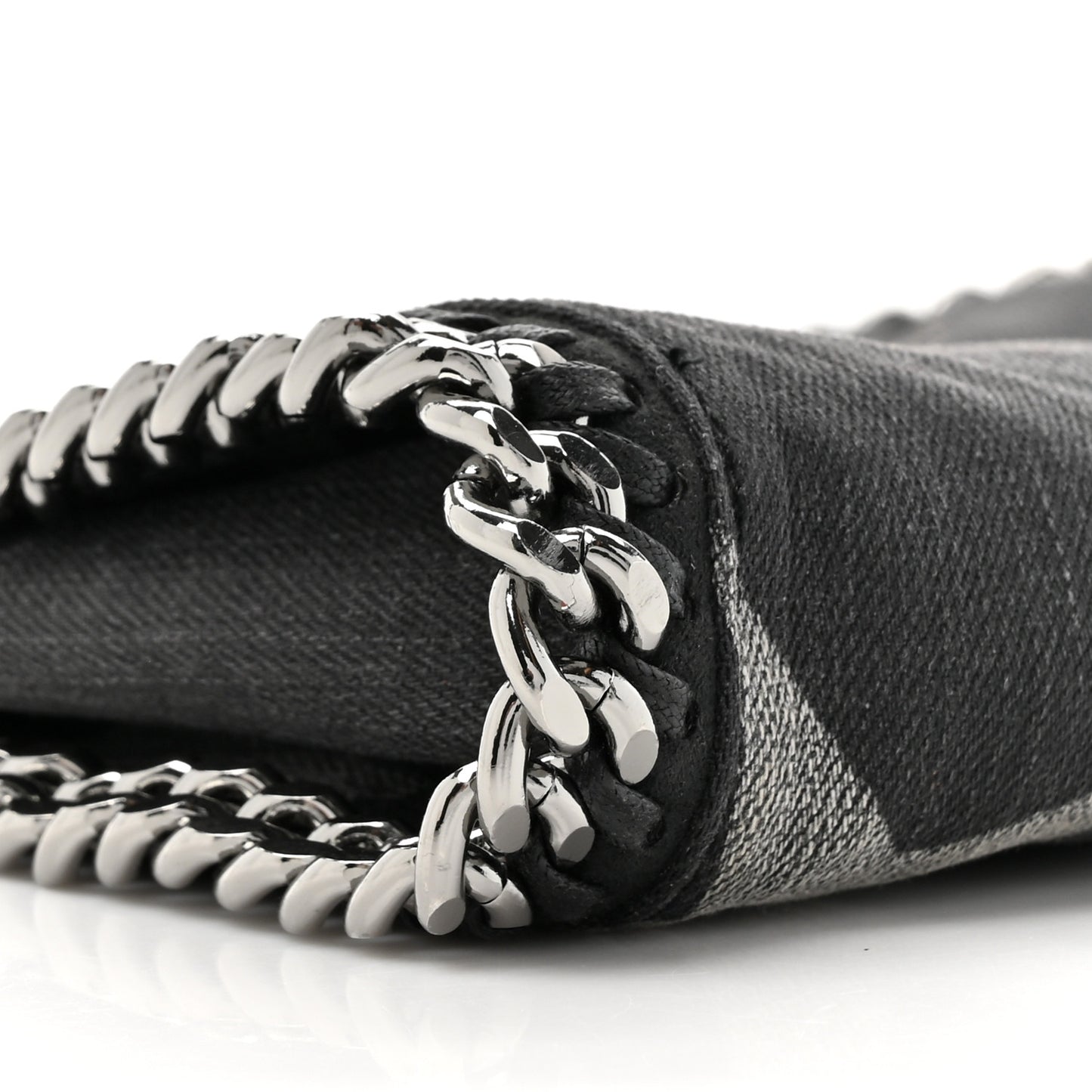 Denim Star Mini Falabella Tote Black