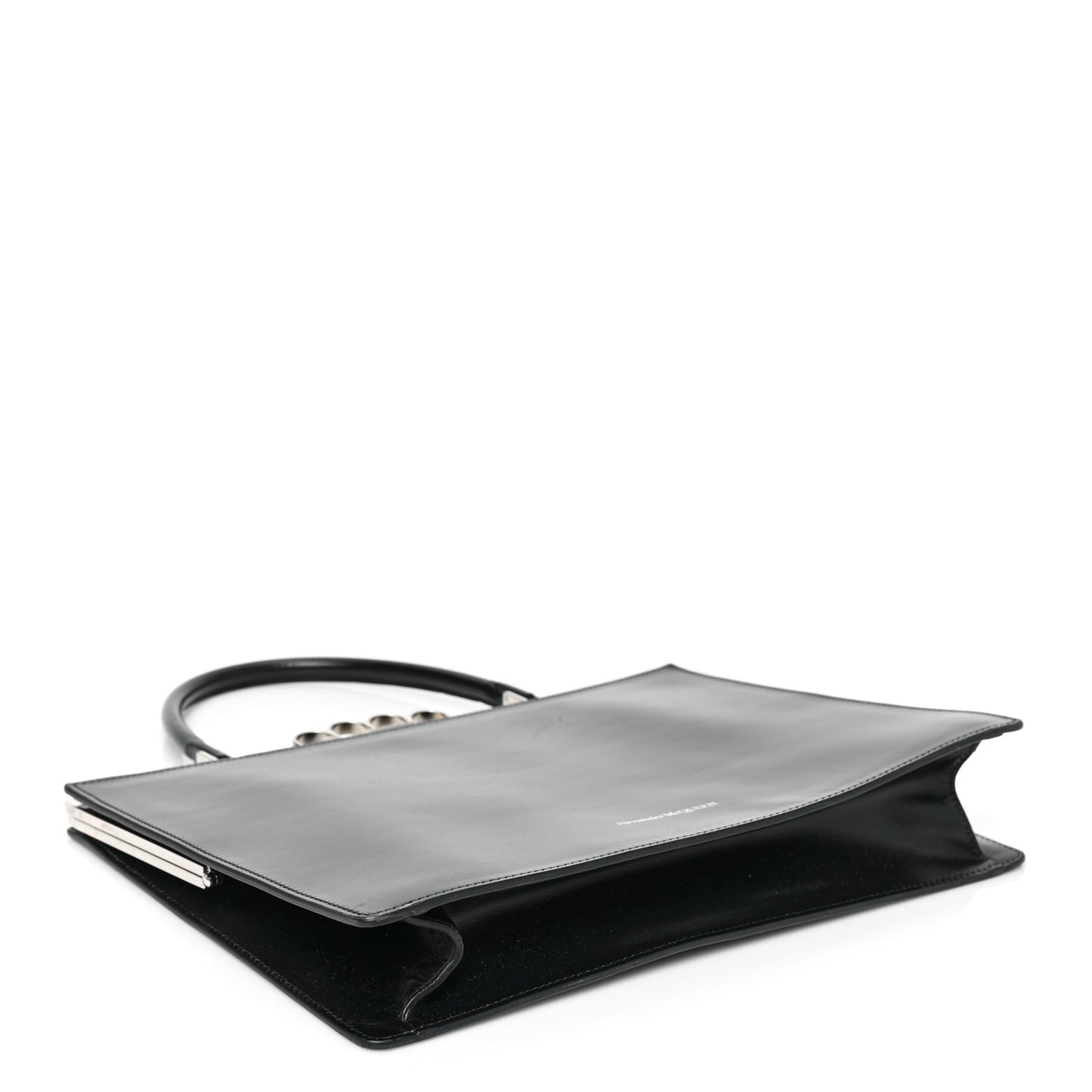 Calfskin Four Ring Shoulder Bag Black