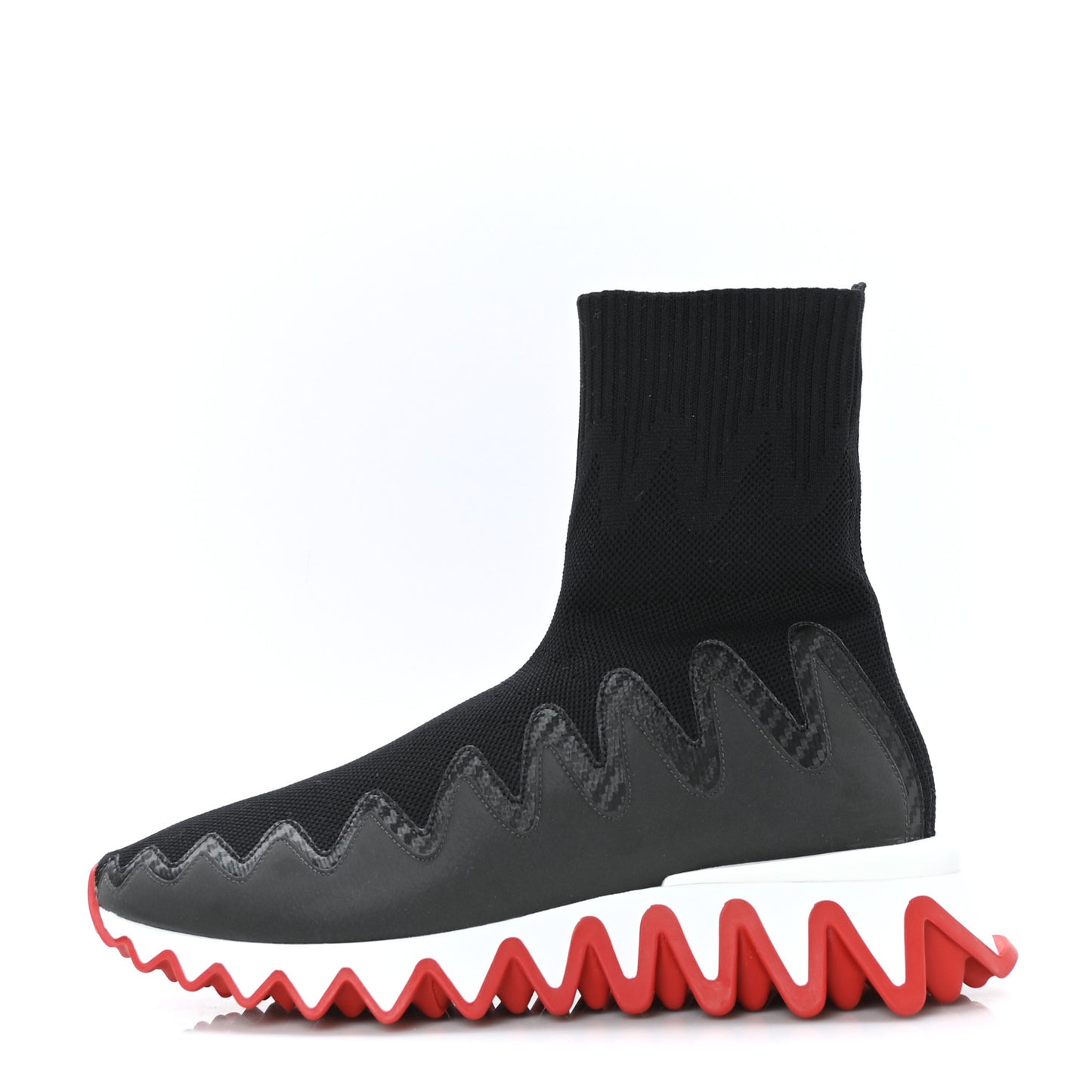 Knit Mesh Sharky Sock Sneakers 38 Black