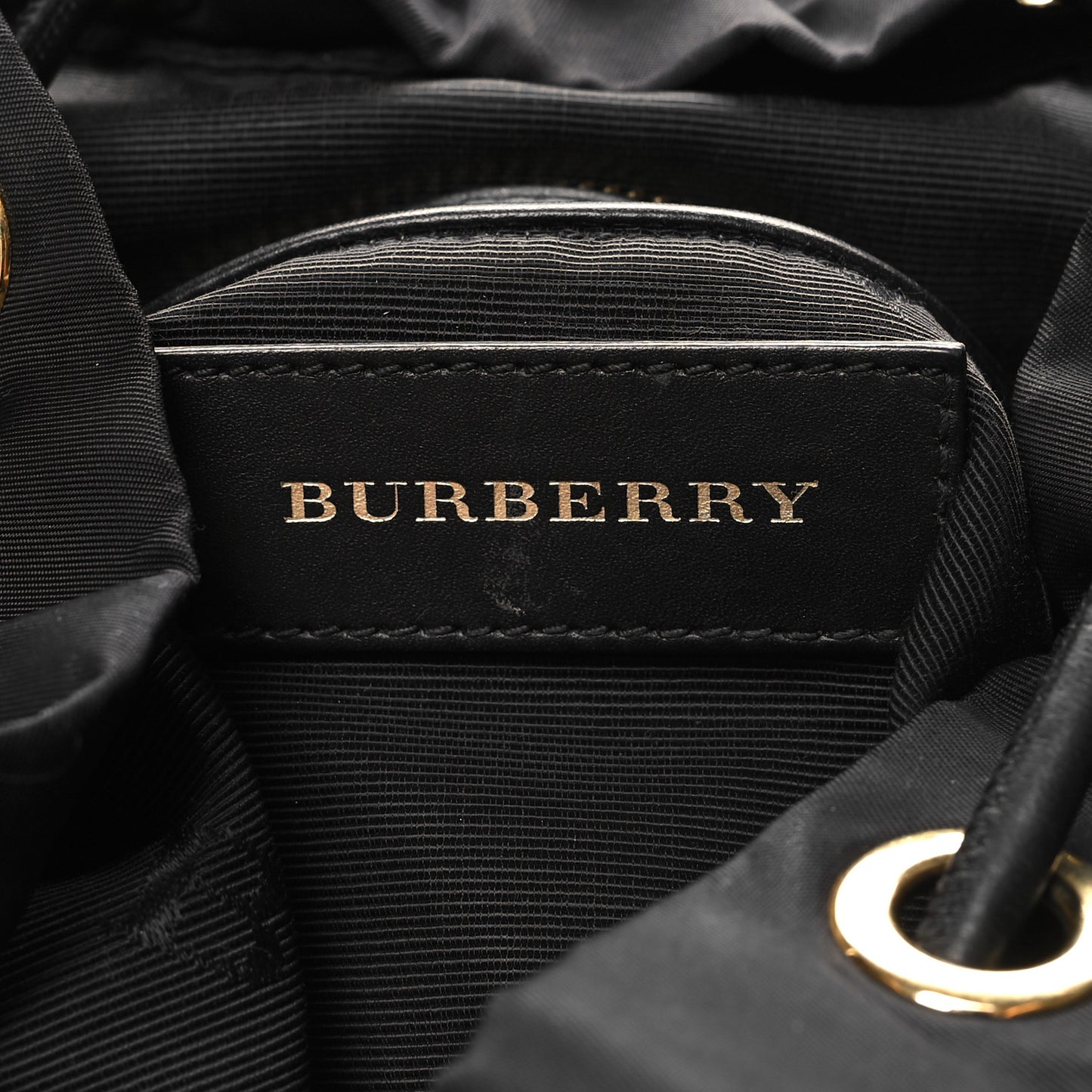 Nylon Medium Rucksack Backpack Black