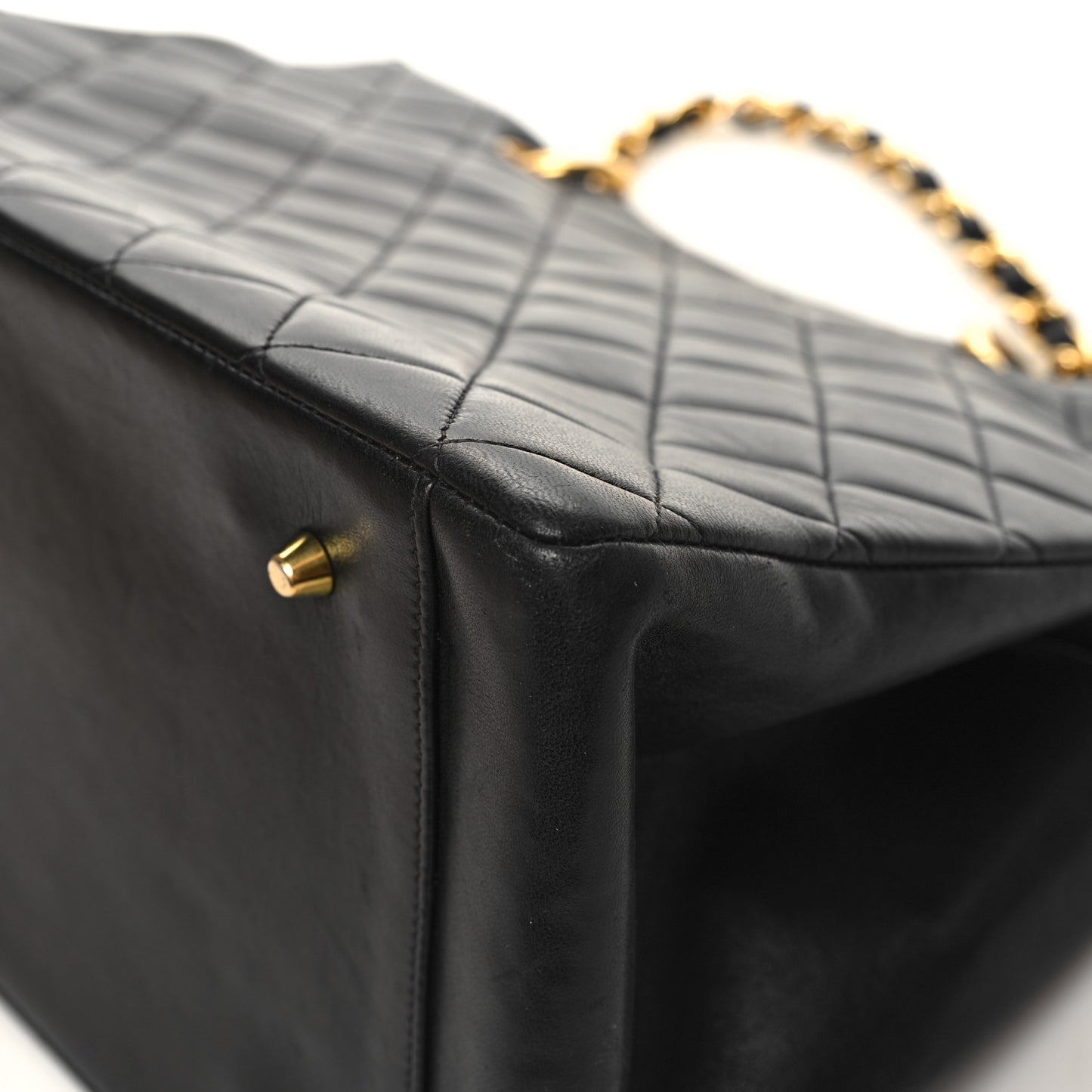 Lambskin Quilted Timeless CC Tote Black