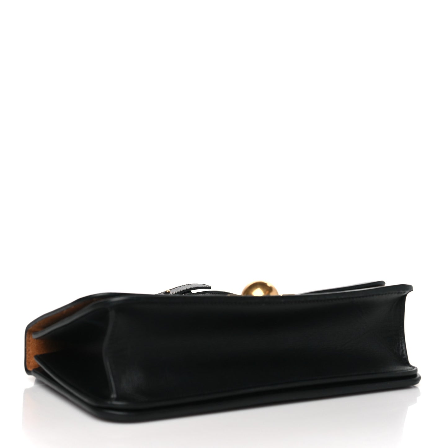 Calfskin Stamped Classic BV Bag Black